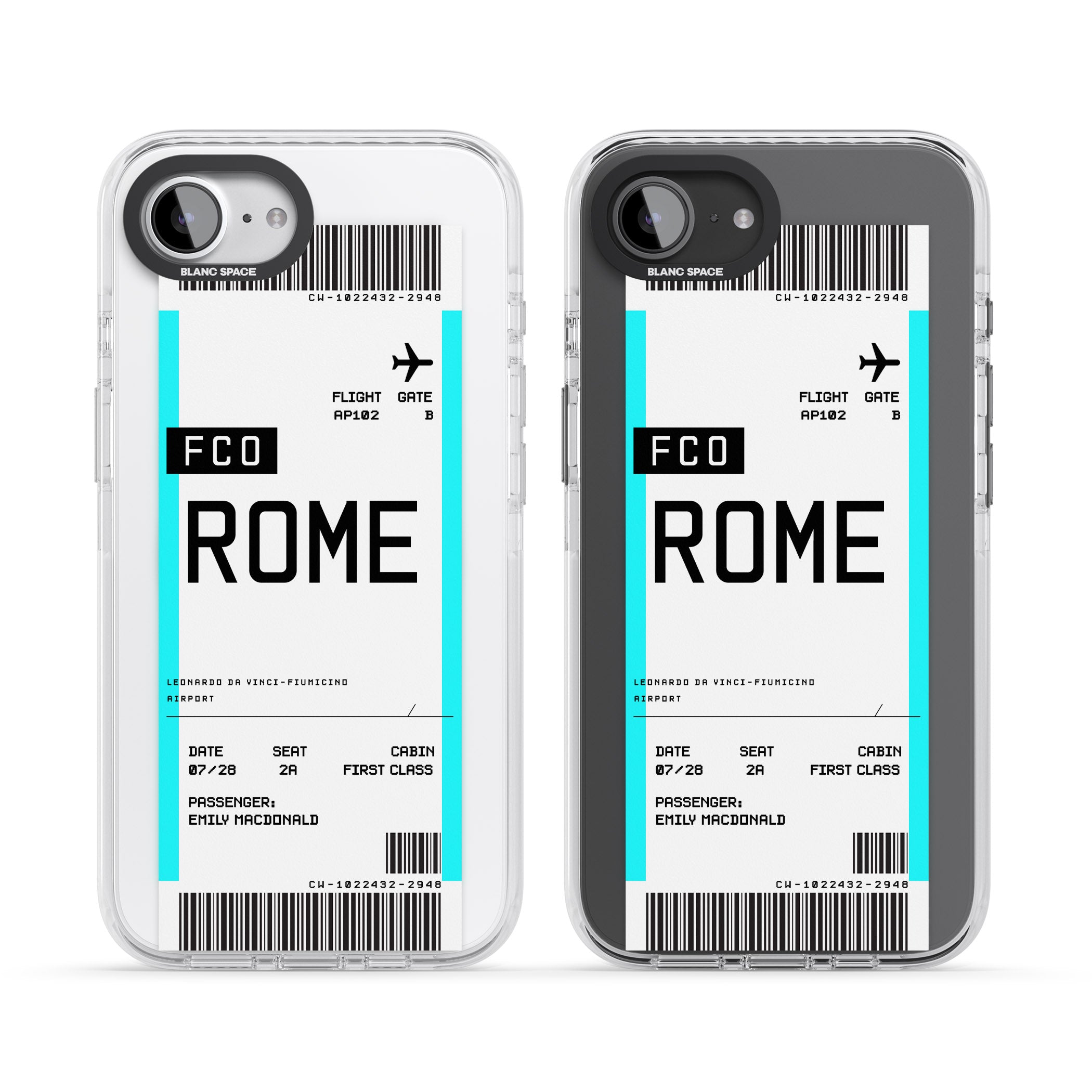 Personalised Rome Boarding Pass