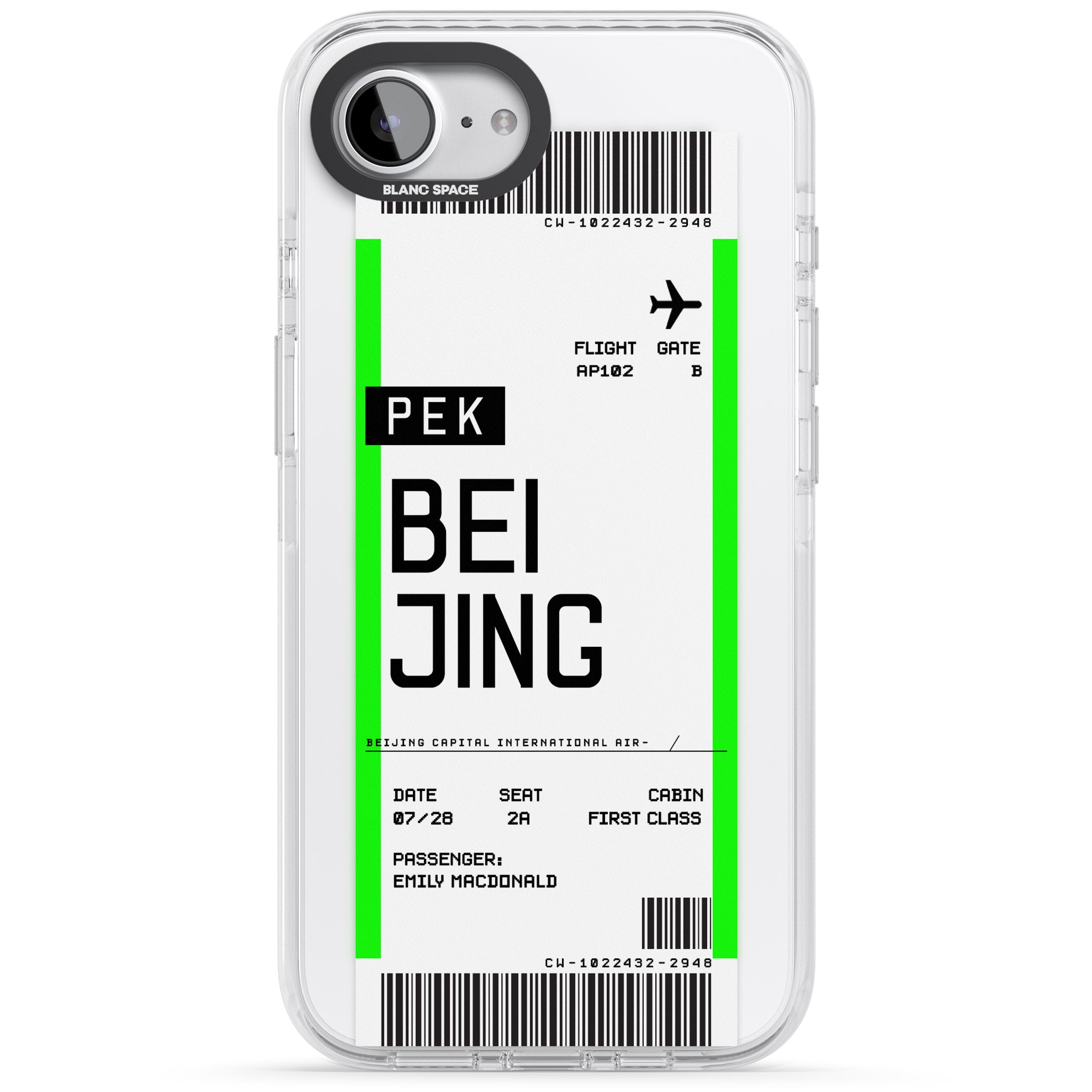Personalised Beijing Boarding Pass