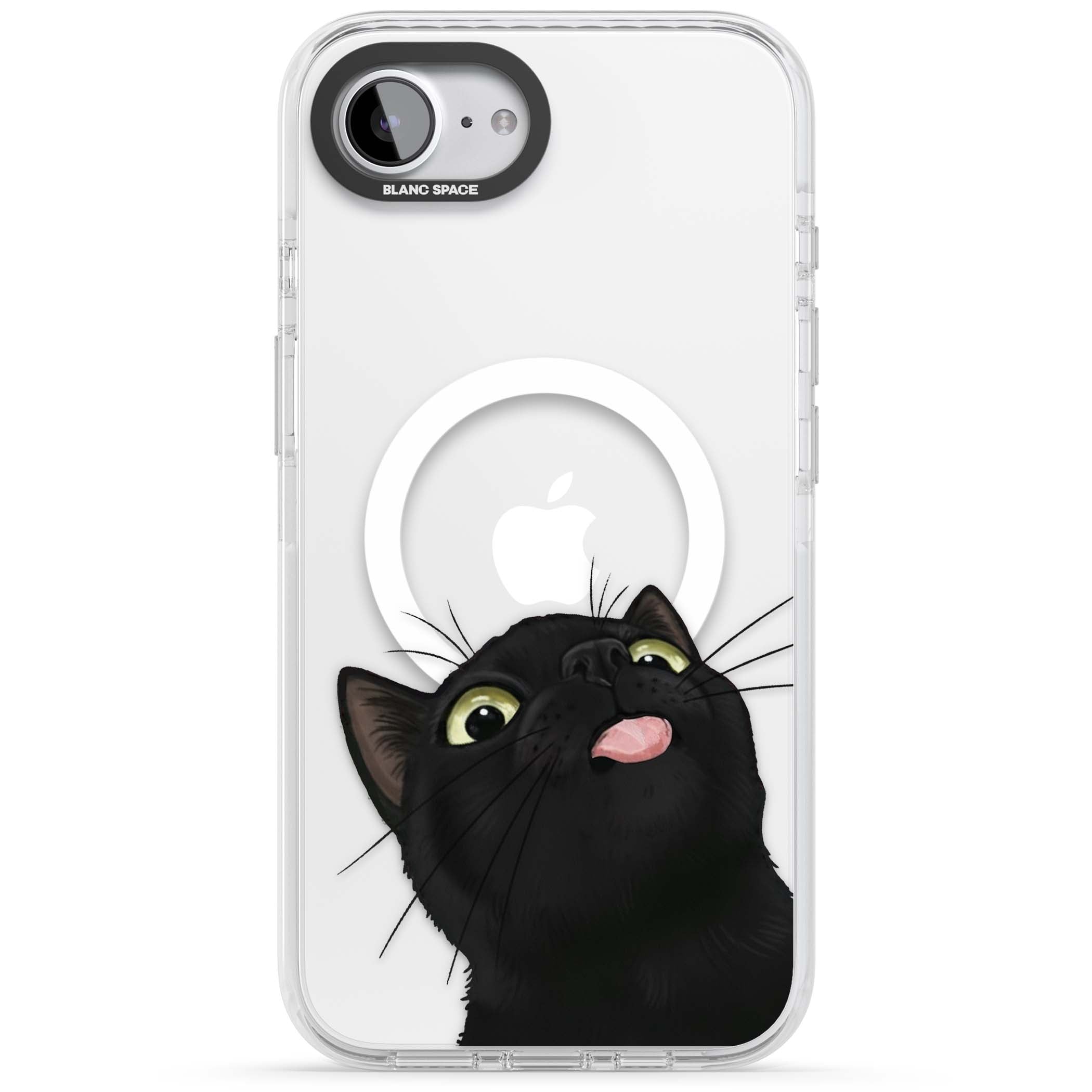 Black Cat Energy for her iPhone case | Impact Magsafe case for iPhone 16e, iPhone 17e