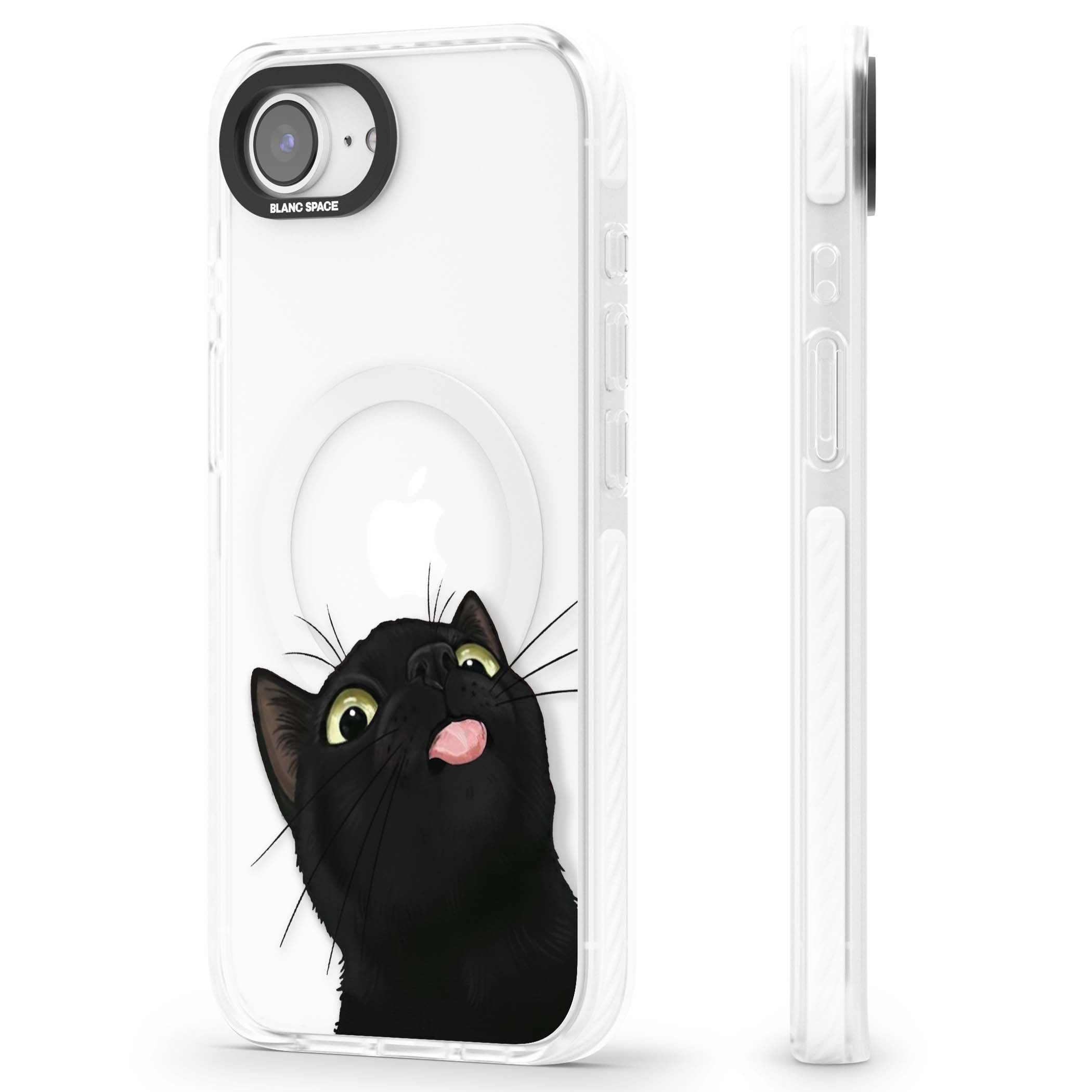 Black Cat Energy for her iPhone case | Impact Magsafe case for iPhone 16e, iPhone 17e