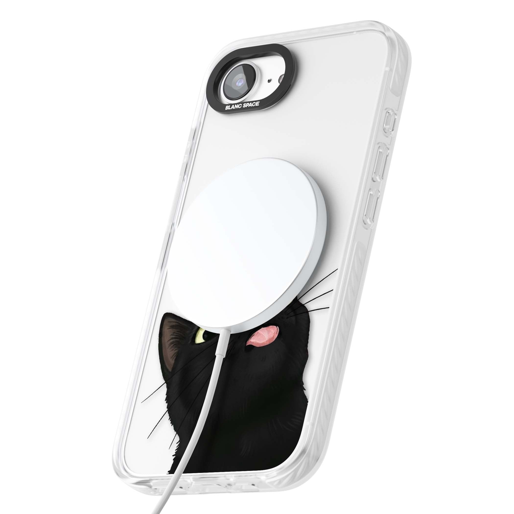 Black Cat Energy for her iPhone case | Impact Magsafe case for iPhone 16e, iPhone 17e