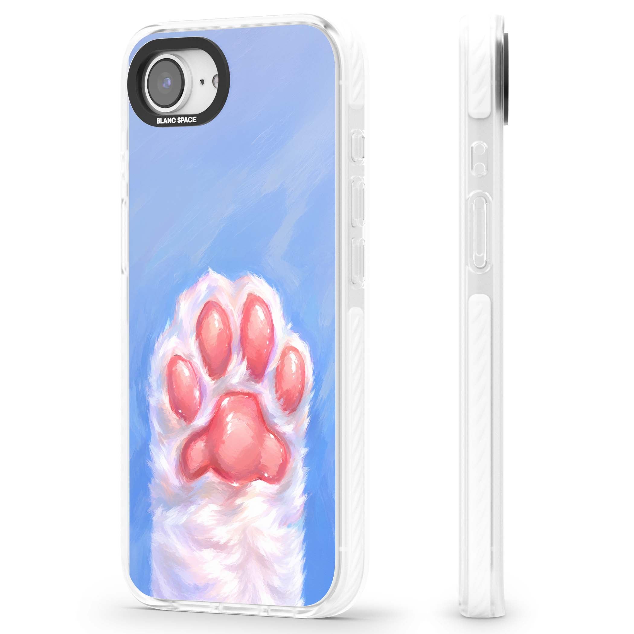 Soft White Paw cute iPhone case | Impact Magsafe case for iPhone 16e, iPhone 17e