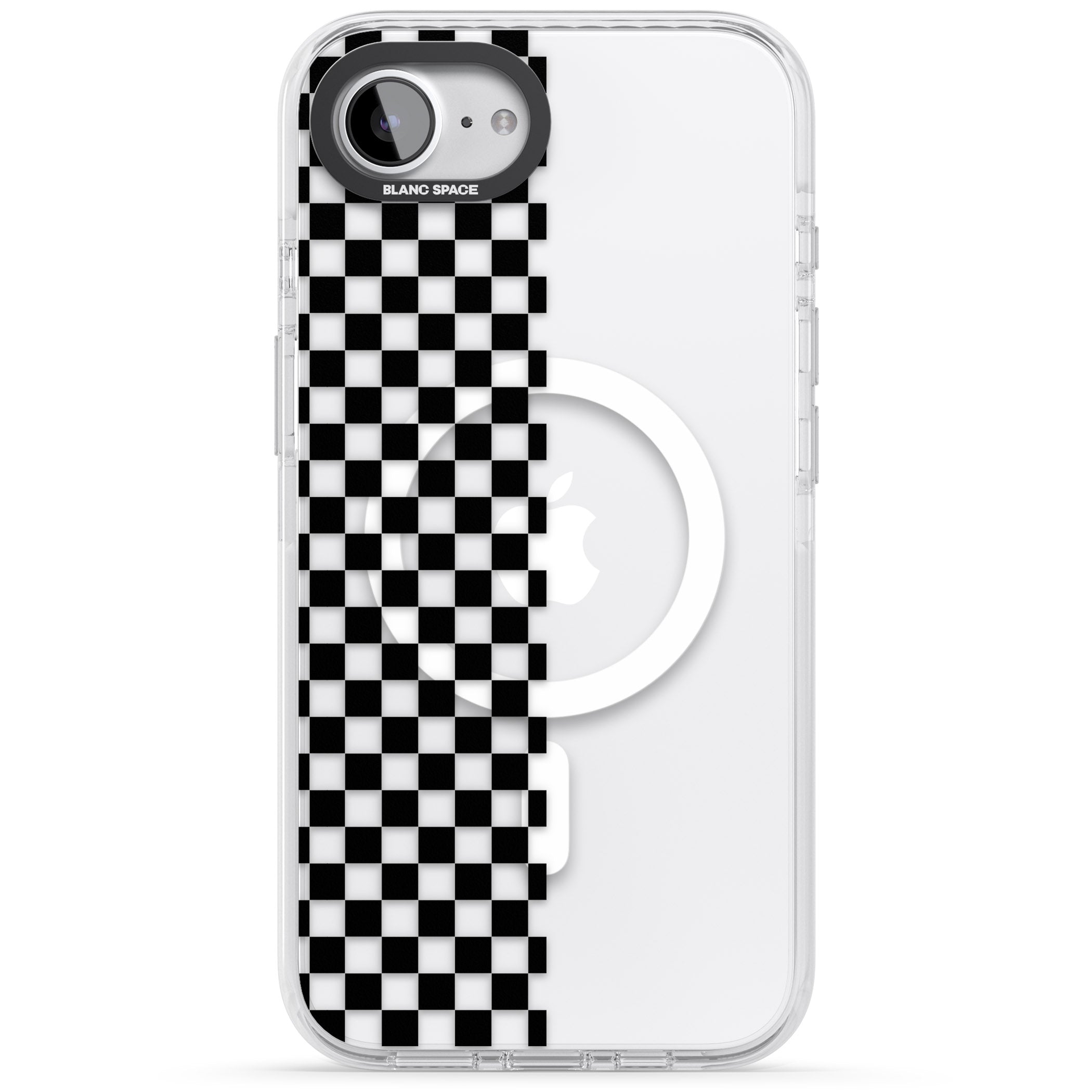 Checker: Half Black Check On Clear