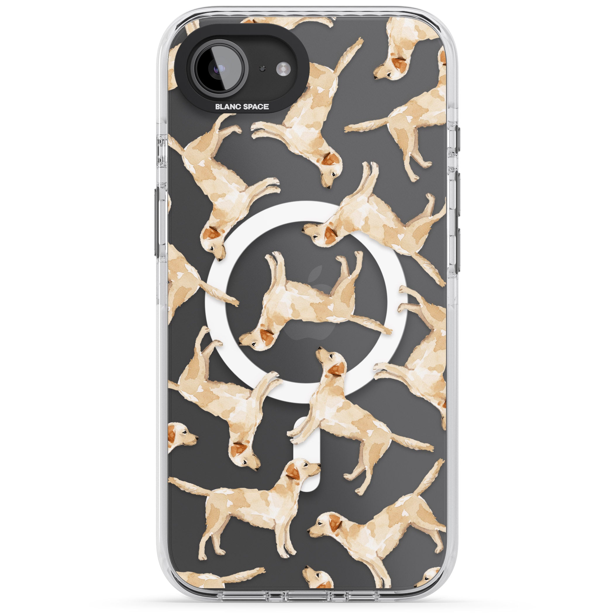 Yellow Labrador Watercolour Dog Pattern