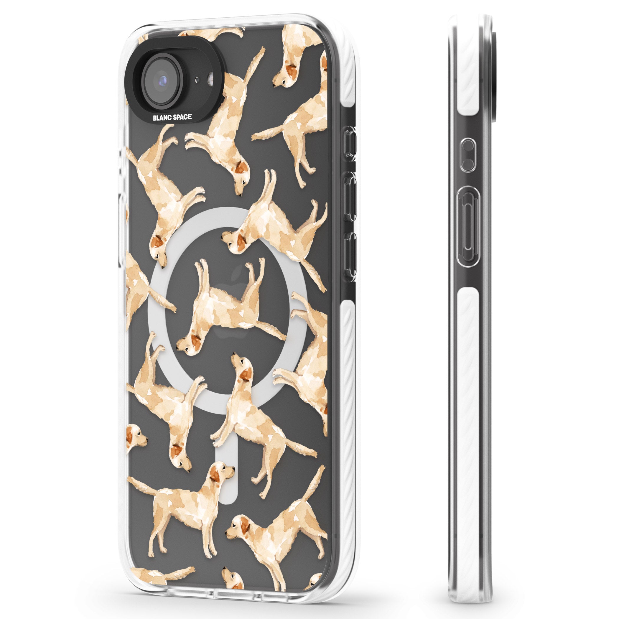 Yellow Labrador Watercolour Dog Pattern