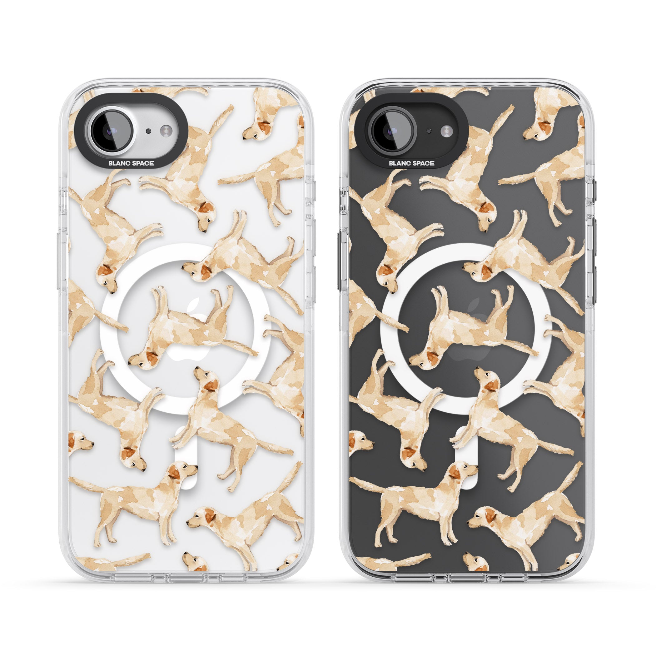 Yellow Labrador Watercolour Dog Pattern