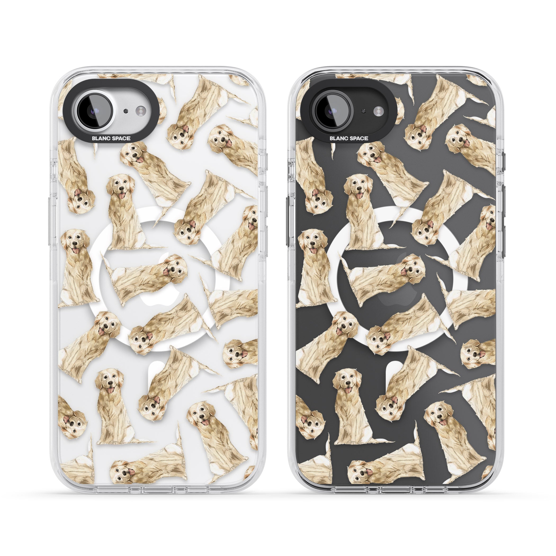 Golden Retriever Watercolor Pattern