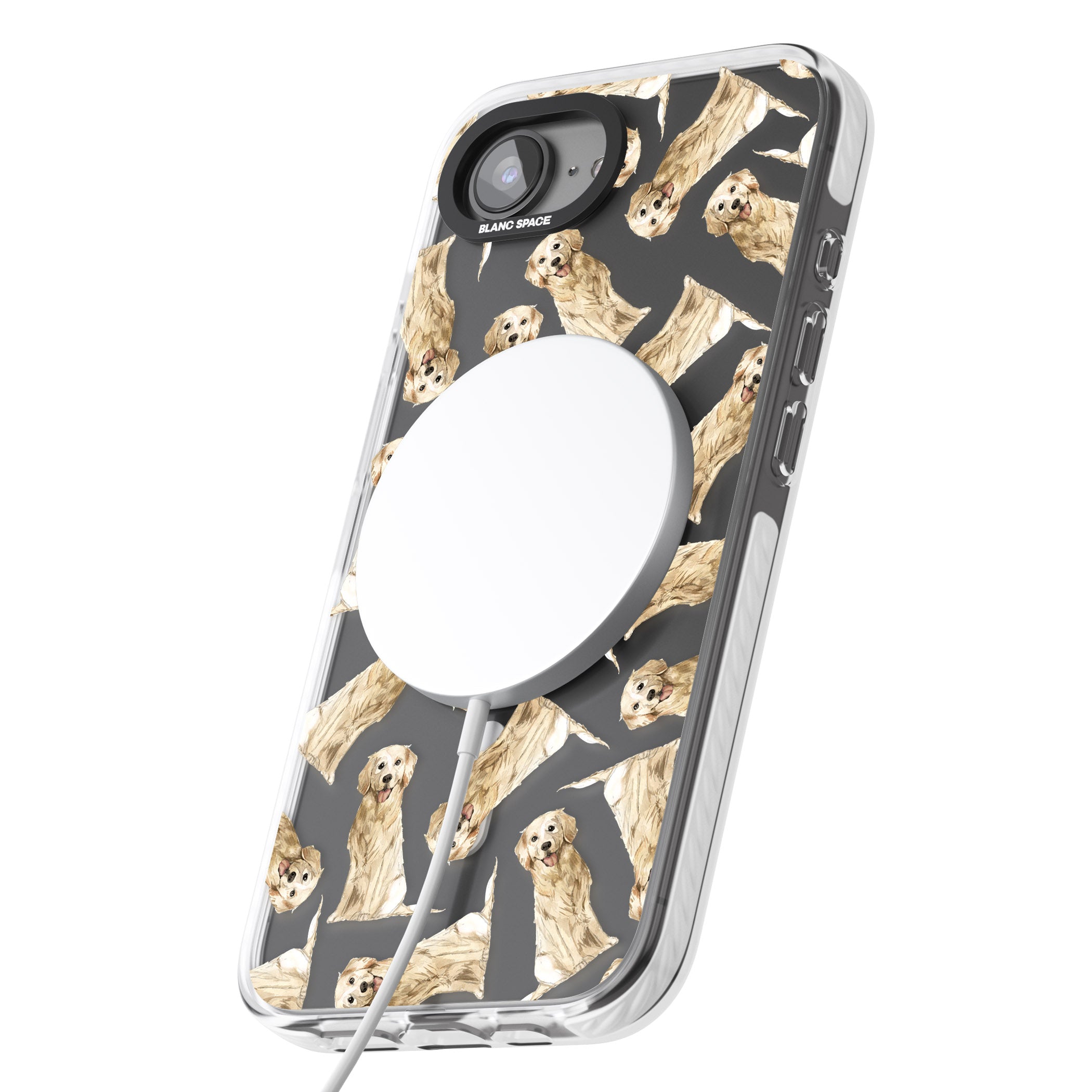 Golden Retriever Watercolor Pattern