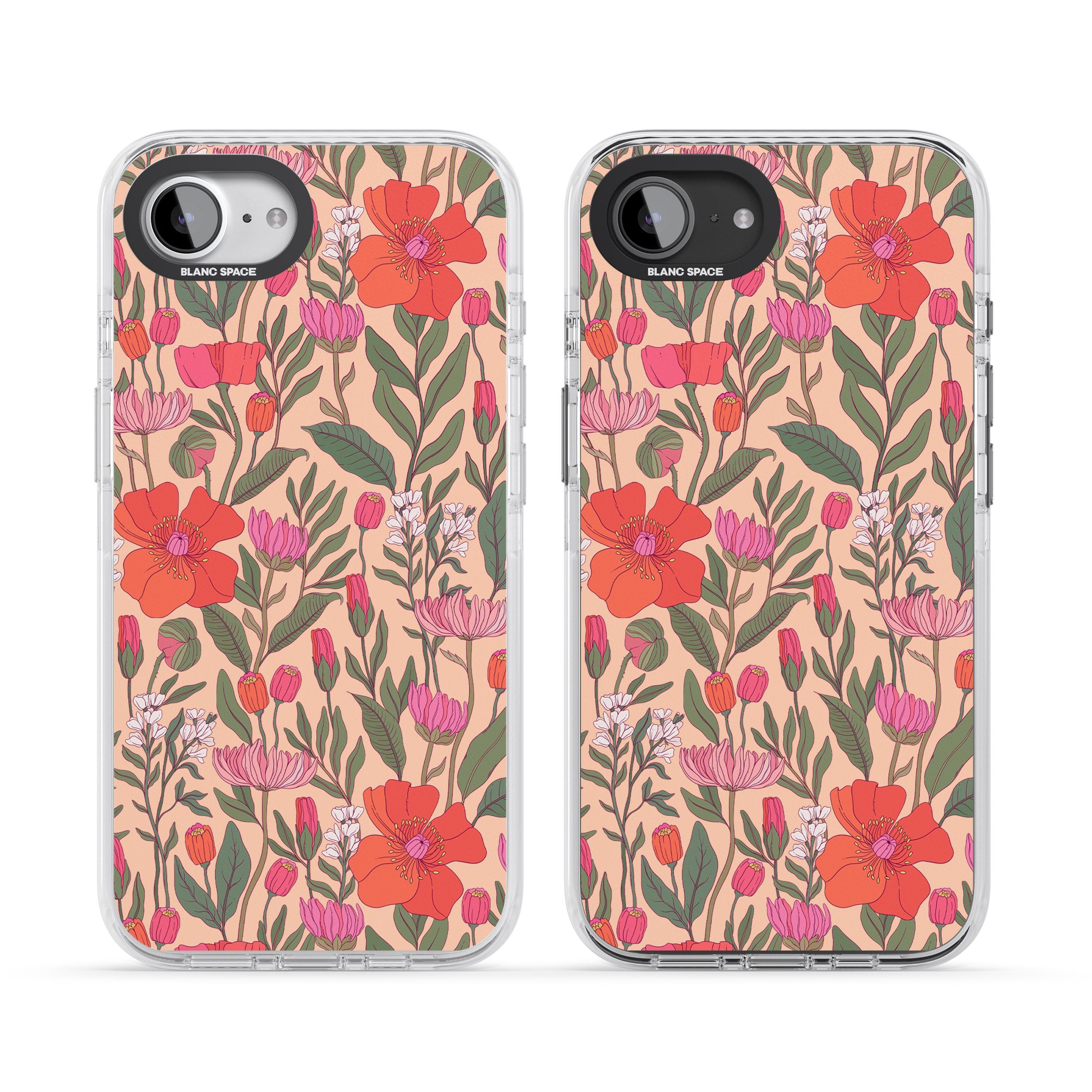 Peachy Floral Background