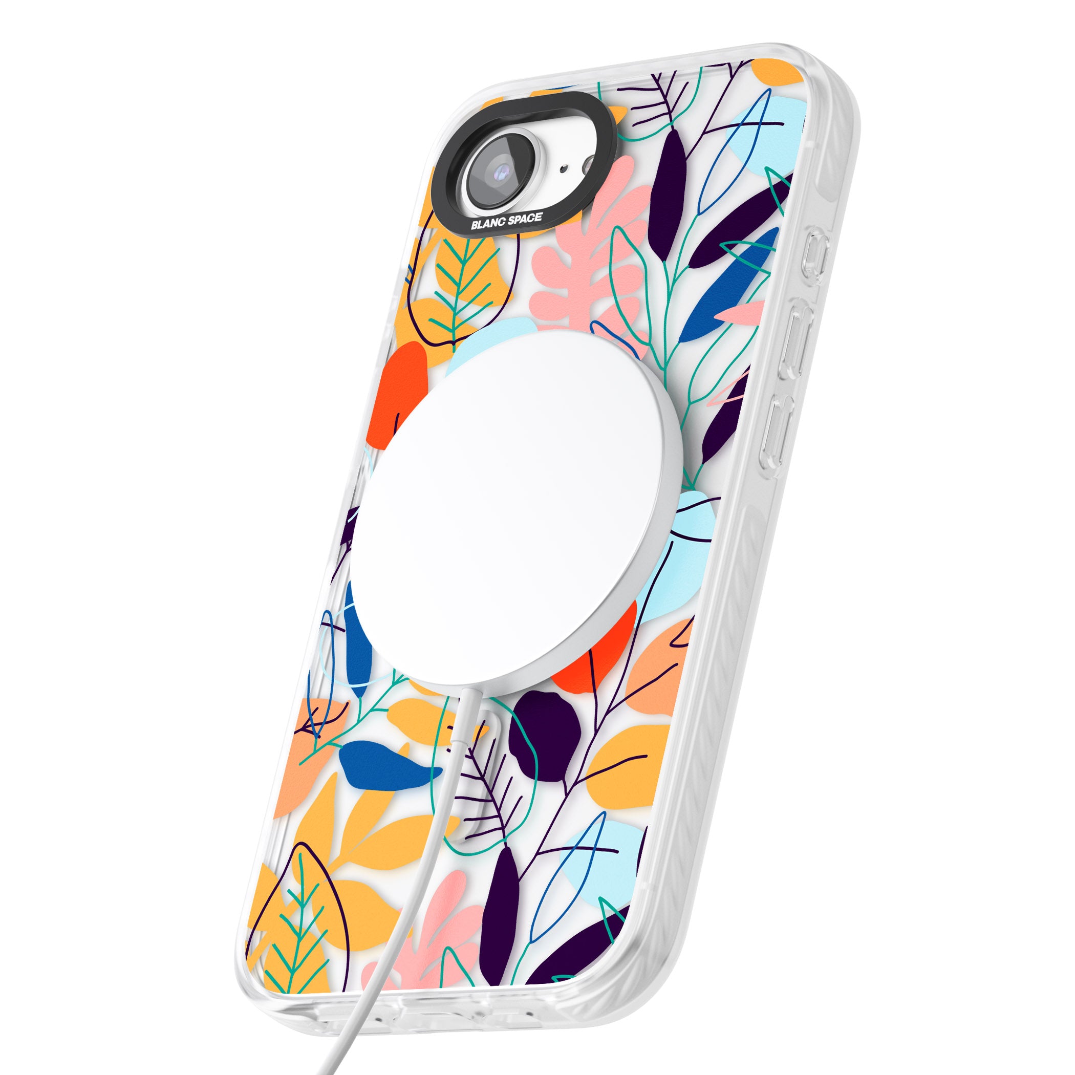 Abstract Line Drawn Leaves