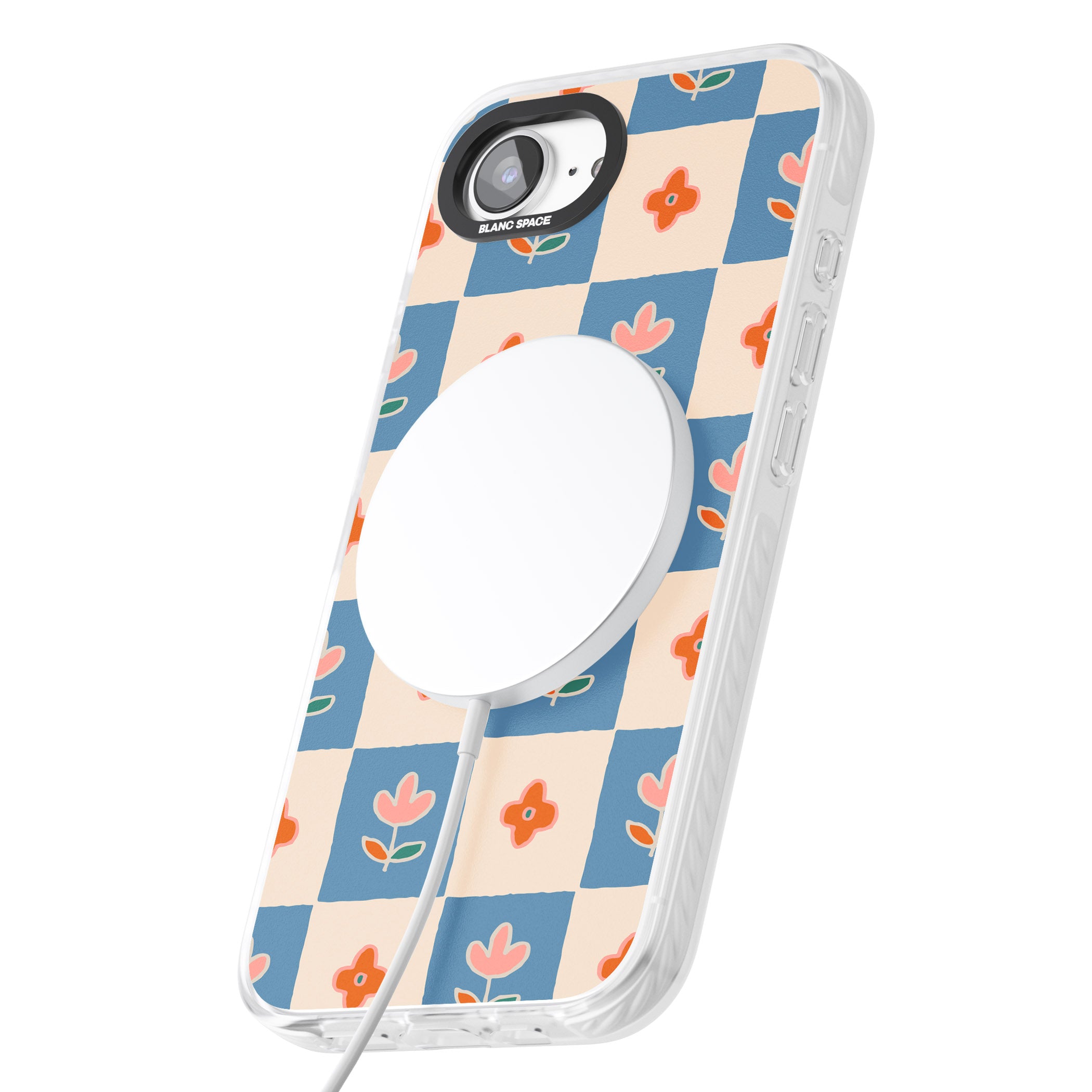 Vintage Bloom Checkered