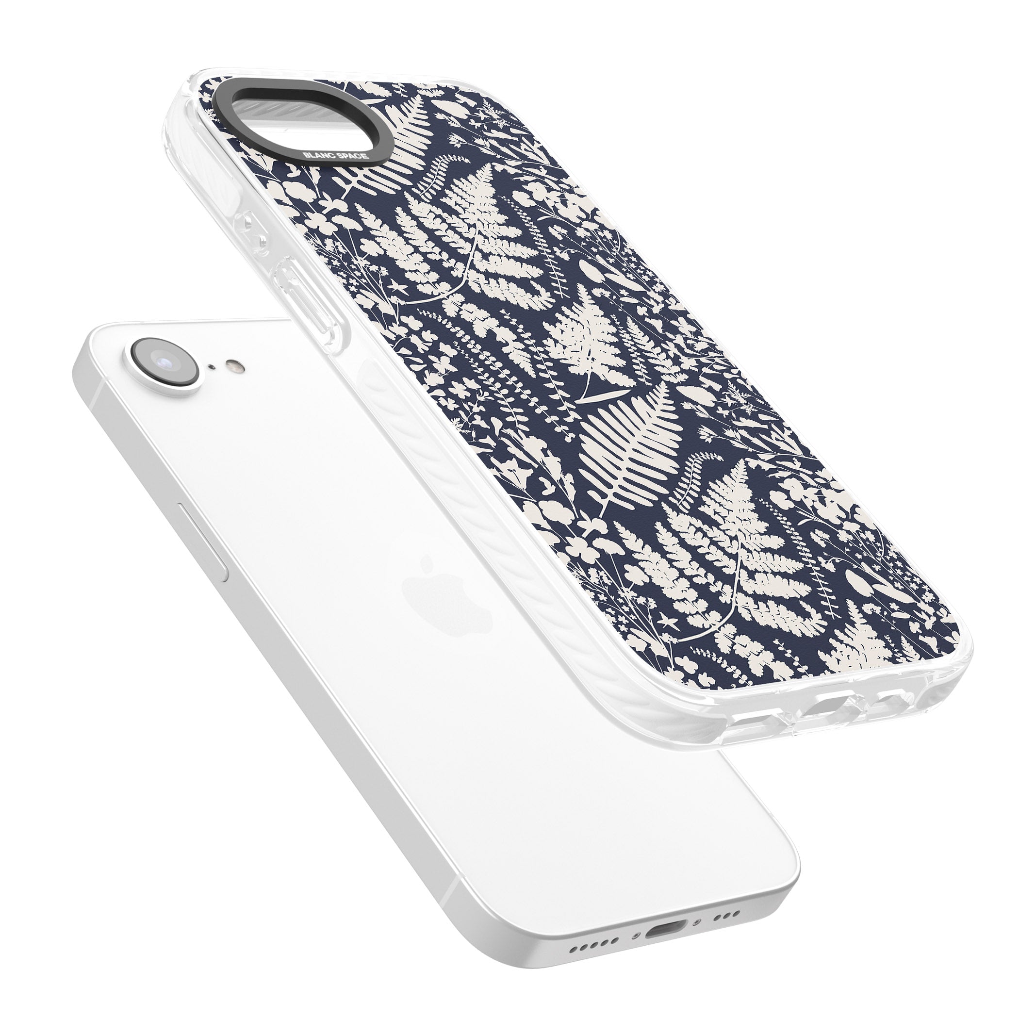 Wildflowers & Ferns On Navy