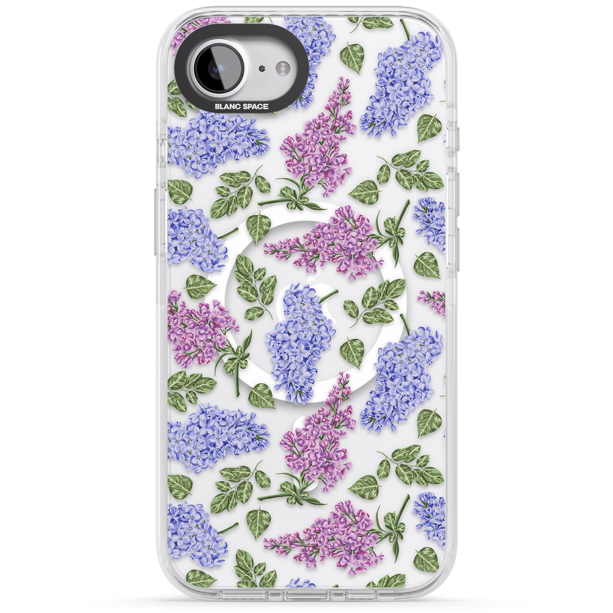 Purple Blossoms Transparent Floral