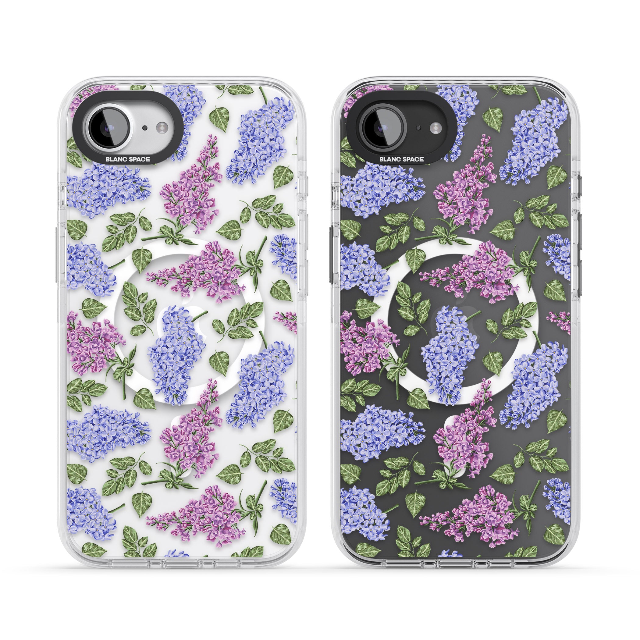 Purple Blossoms Transparent Floral
