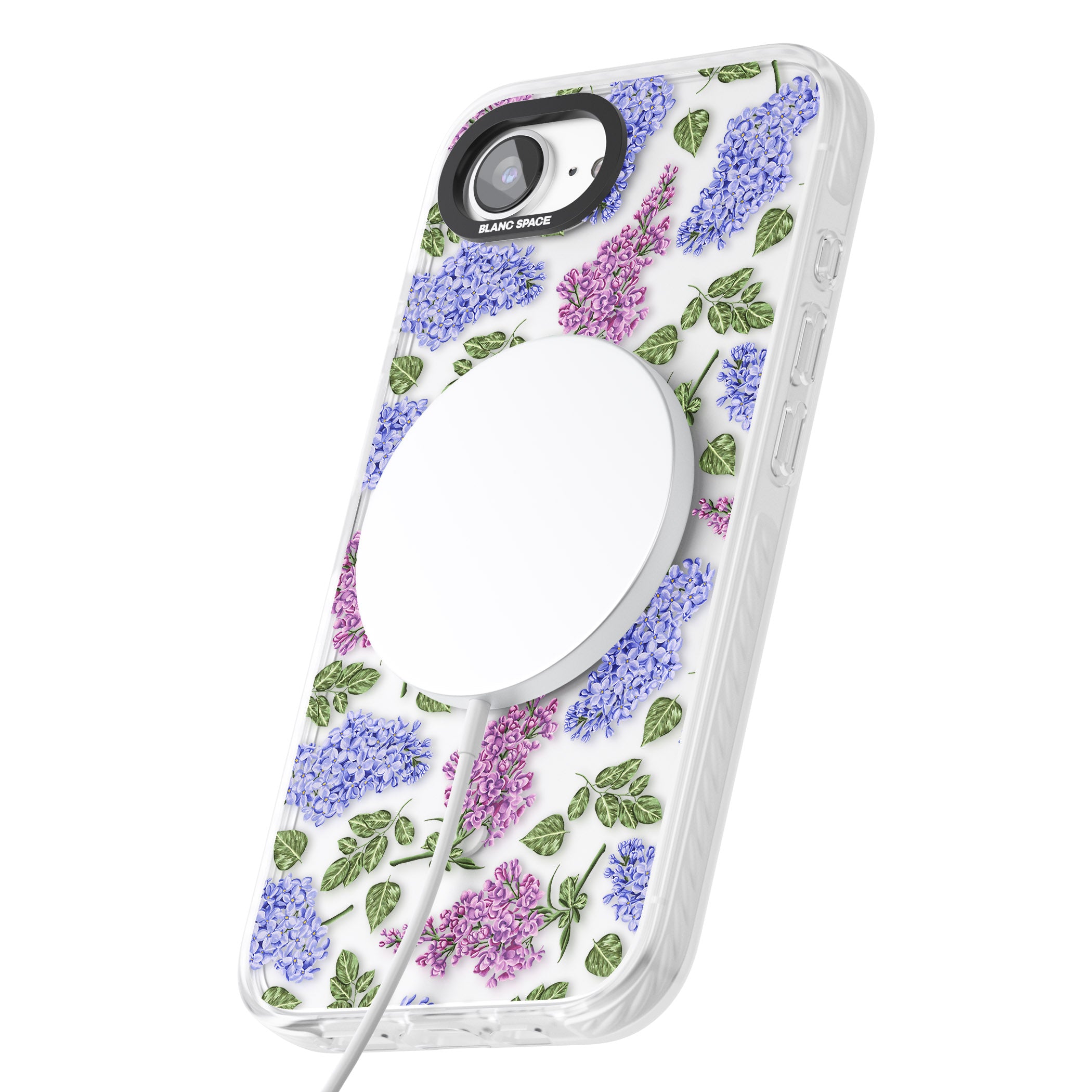 Purple Blossoms Transparent Floral