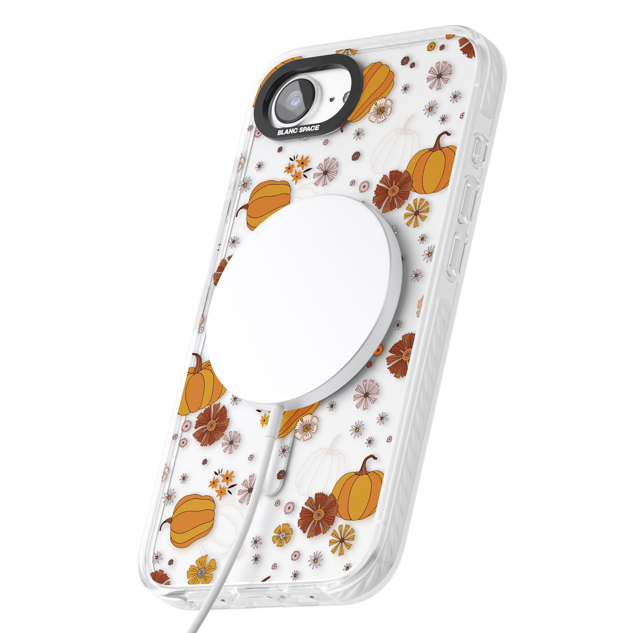 Halloween Pumpkins And Flowers