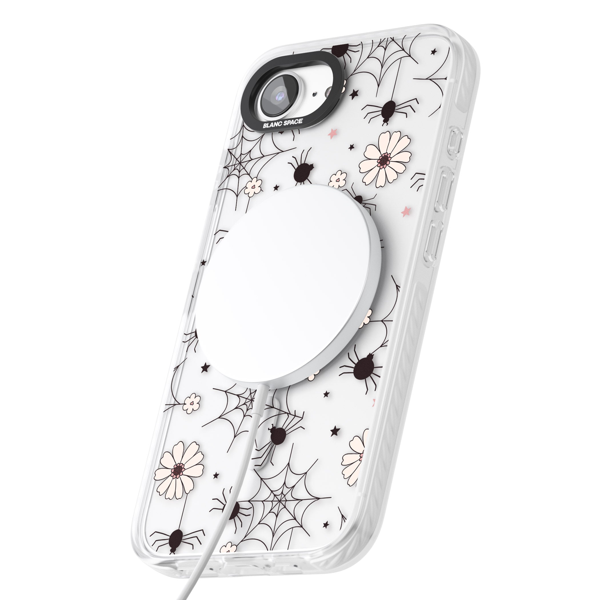 Spiders And Flowers Pattern