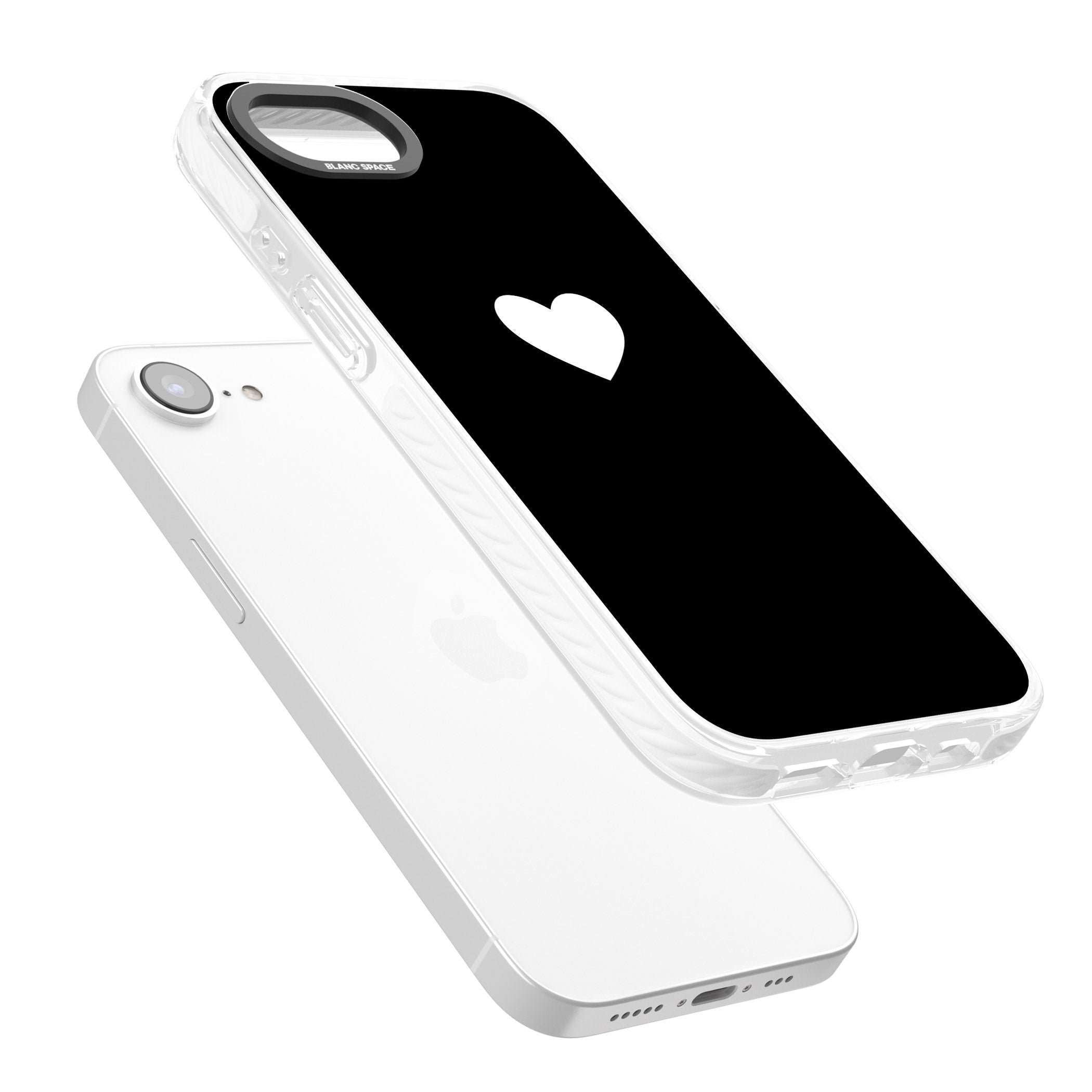 Single Heart Design: White &