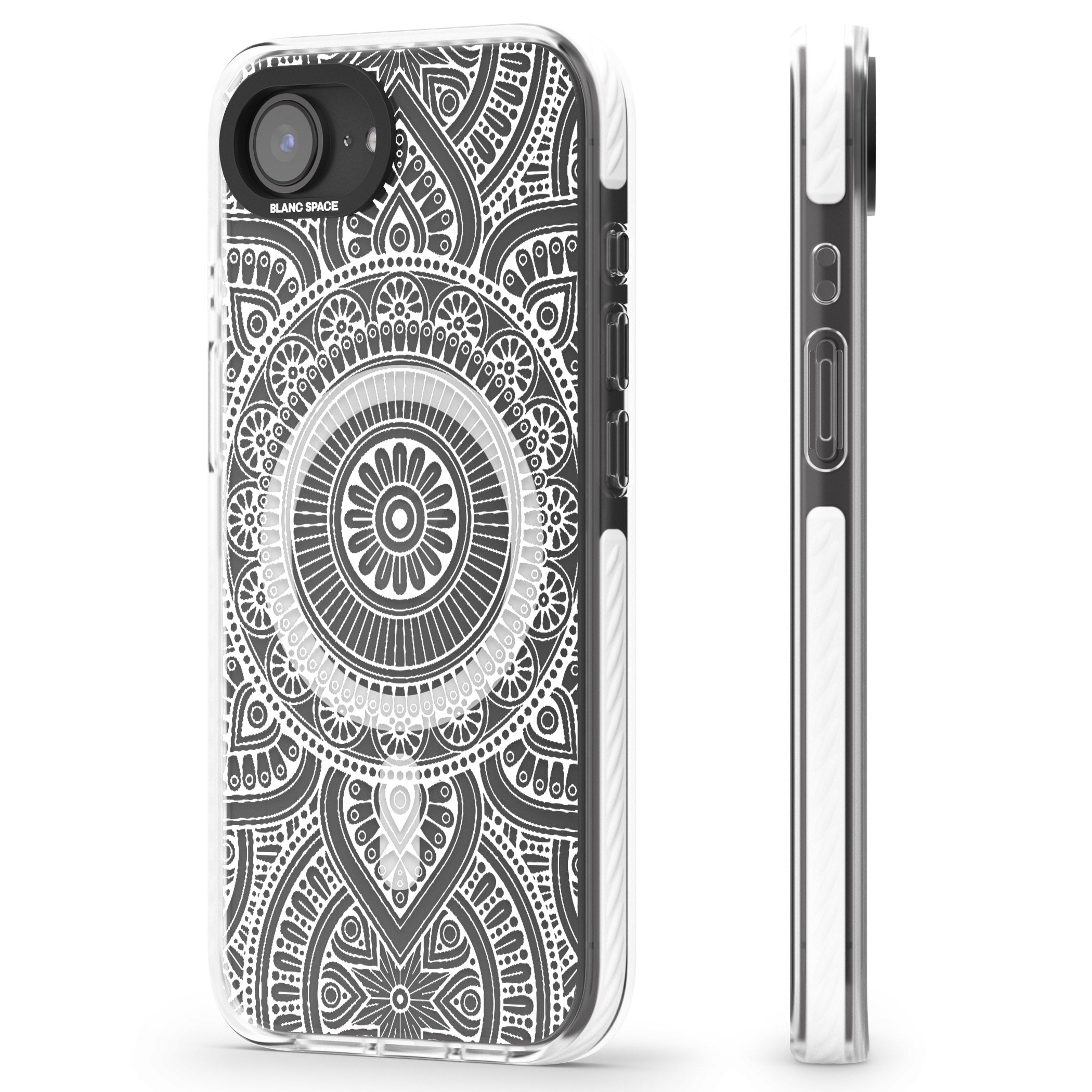 White Henna Flower Wheel