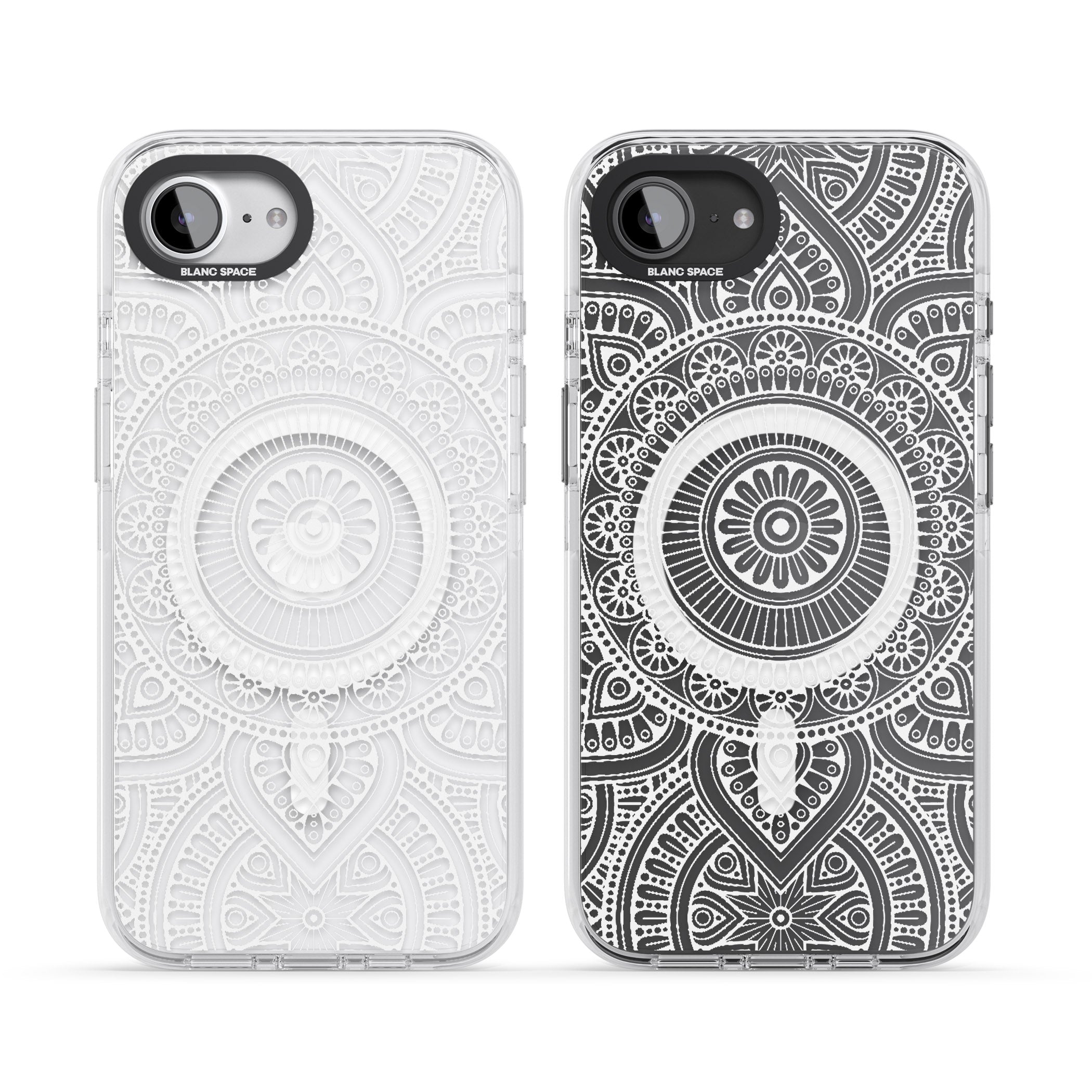 White Henna Flower Wheel