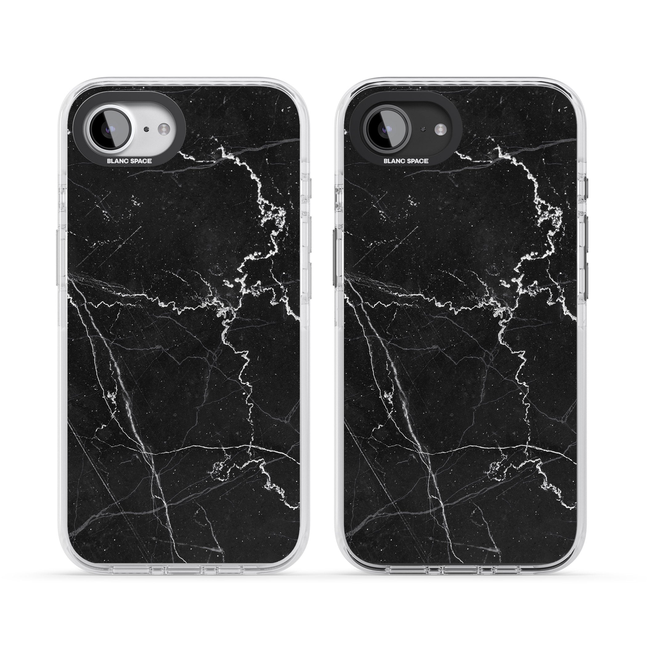 Bold Black Marble With White Texture