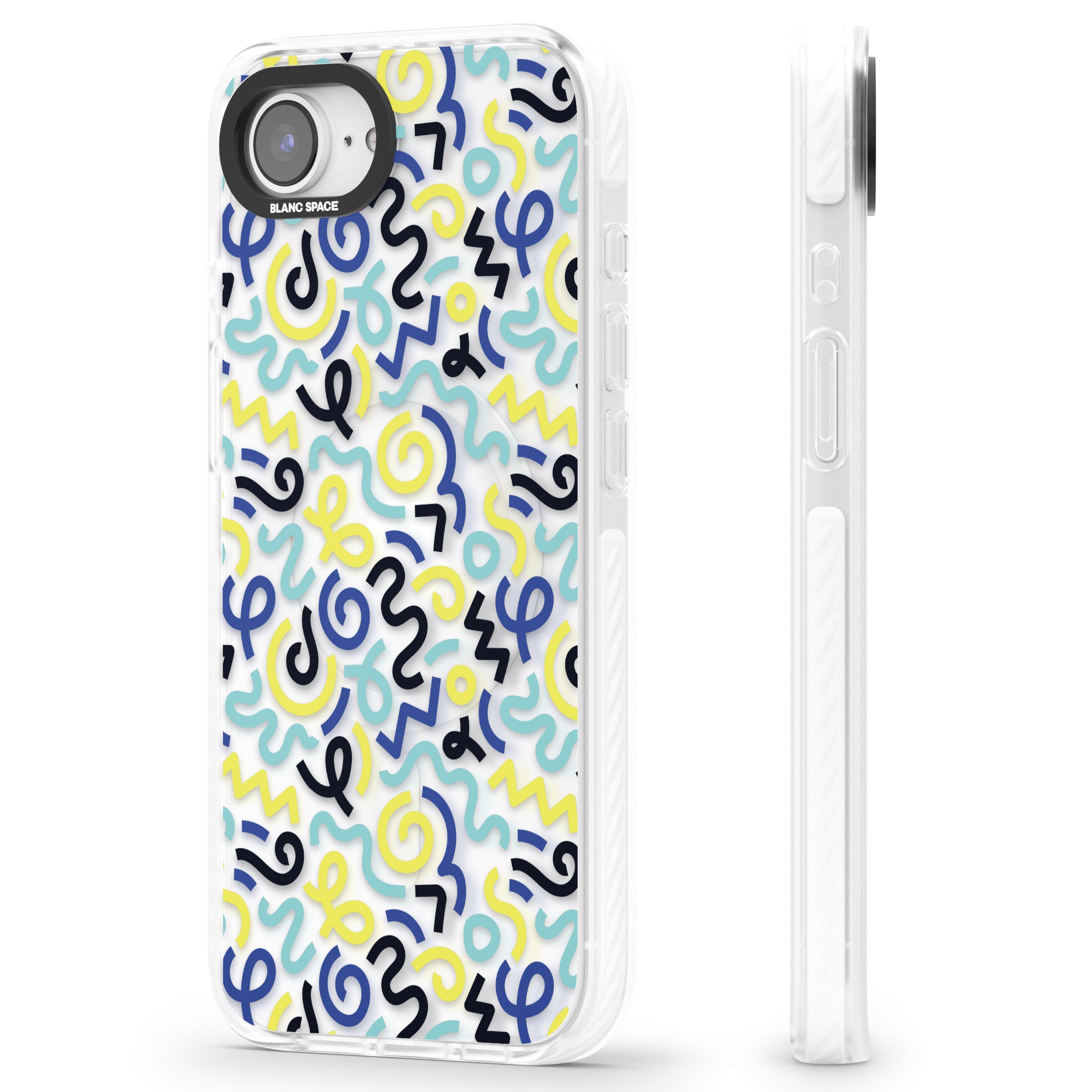 Blue & Yellow Memphis Retro