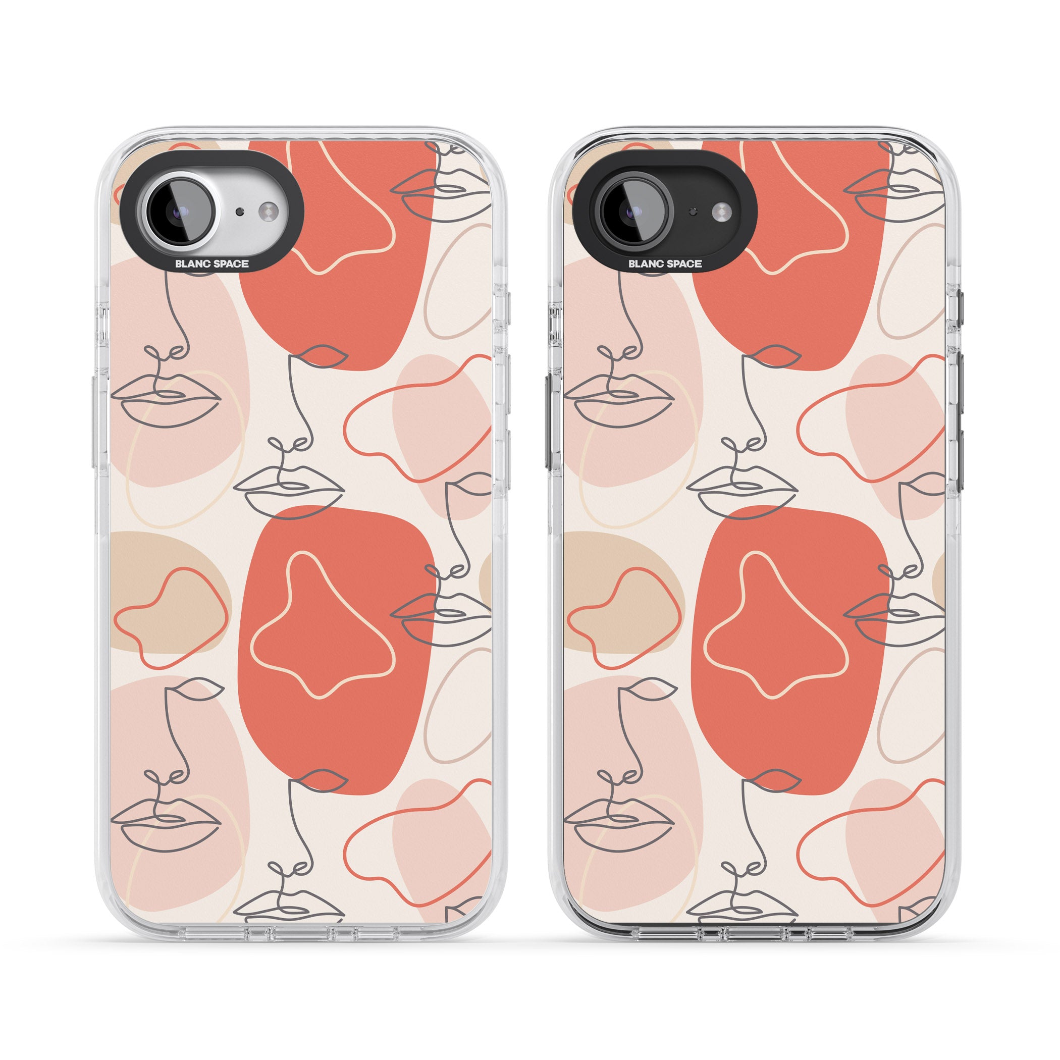 Abstract Face Line Art