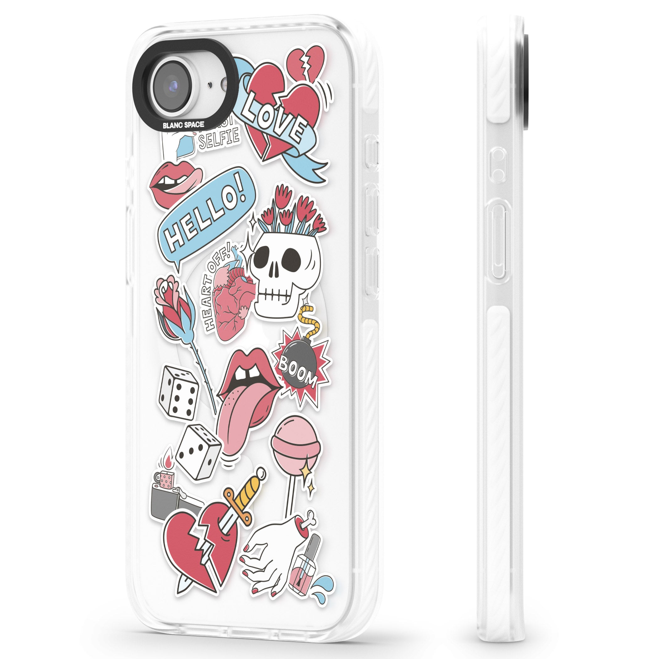 Skull & Flowers Stickers