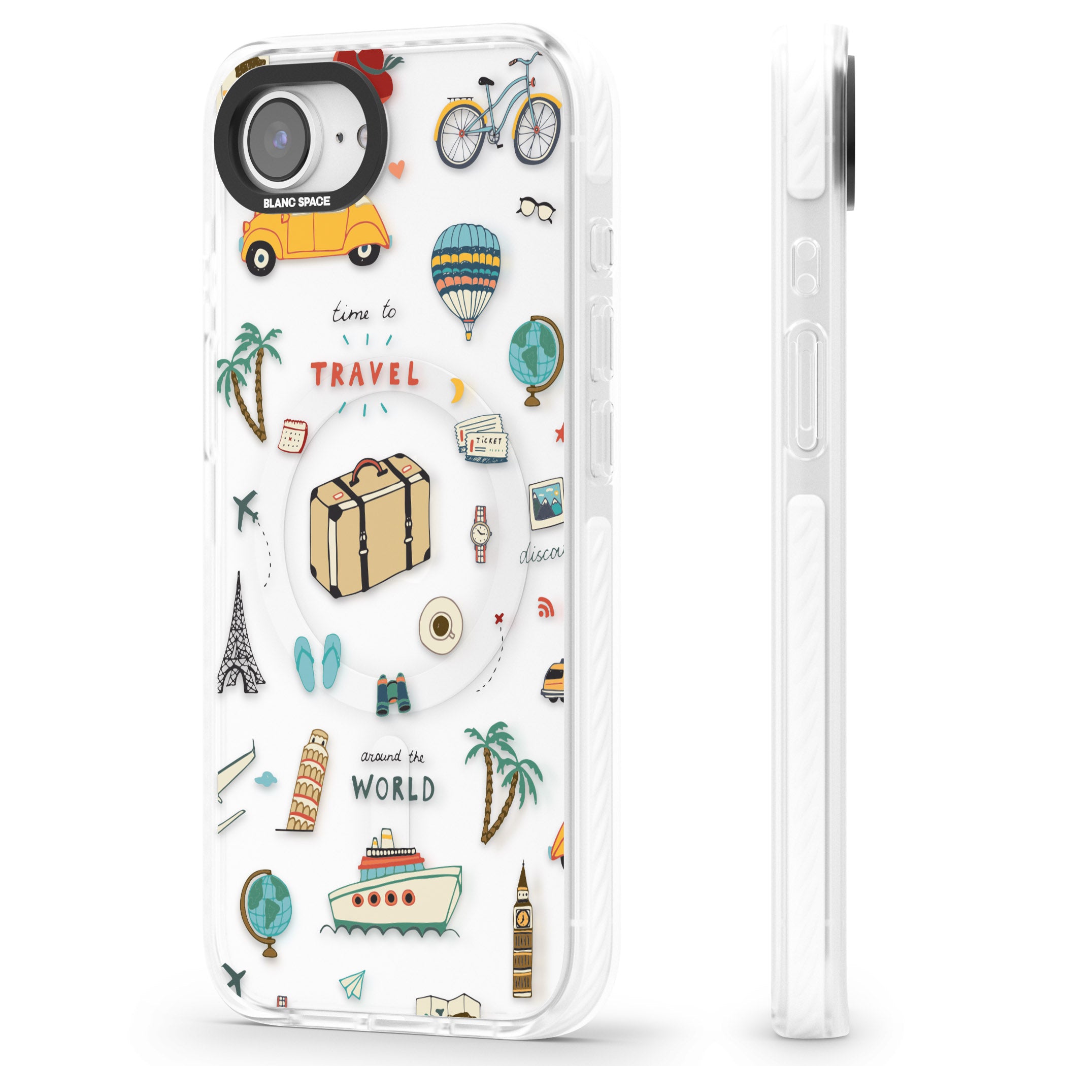 Cute Travel Pattern Transparent