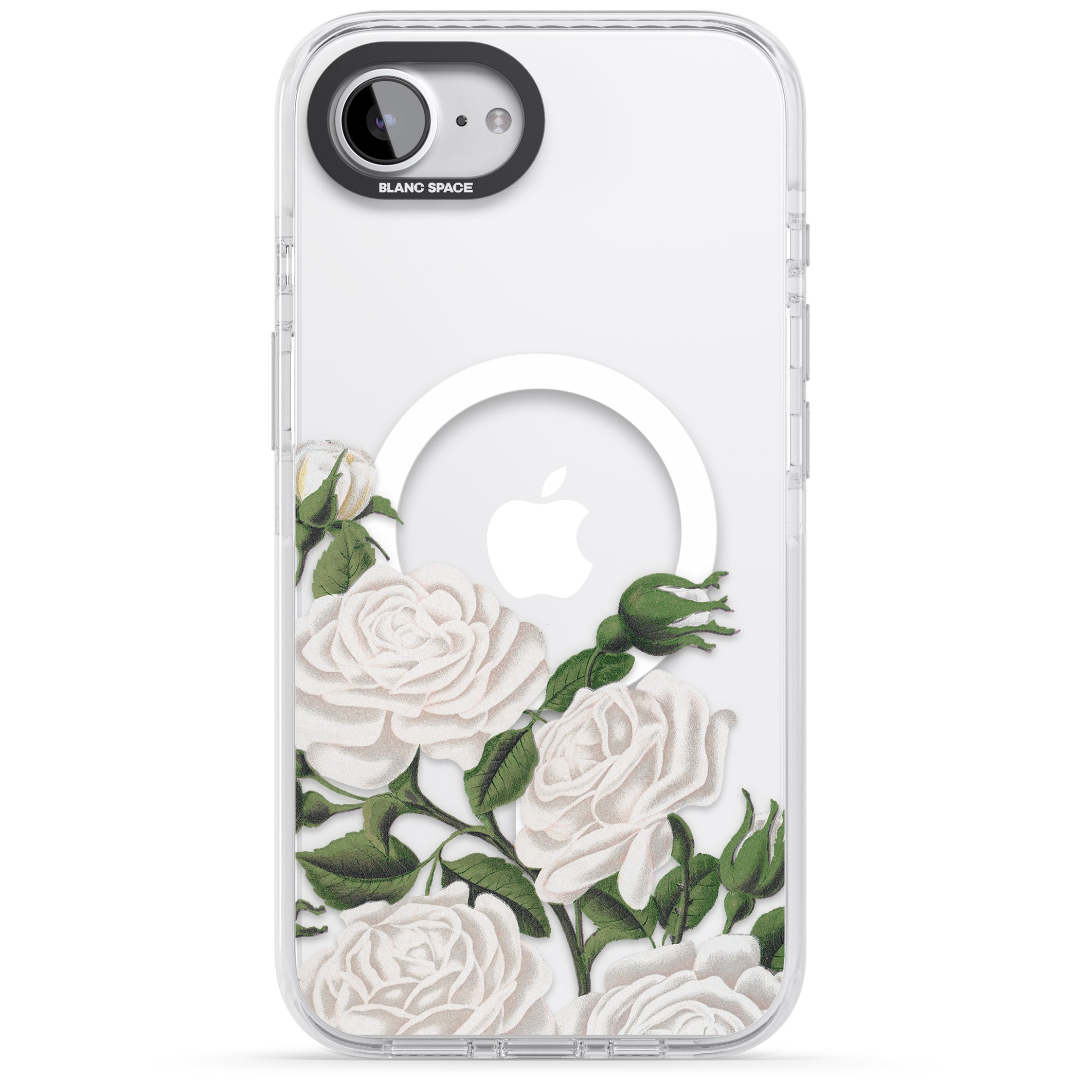 White Vintage Painted Flowers