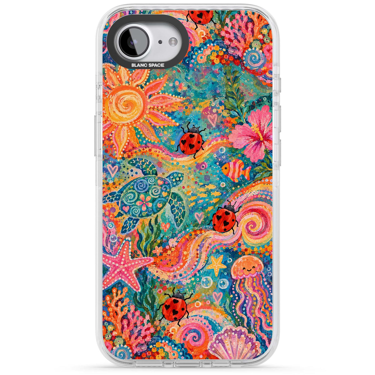 Coral Whimsy for her iPhone case | Impact Magsafe case for iPhone 16e, iPhone 17e