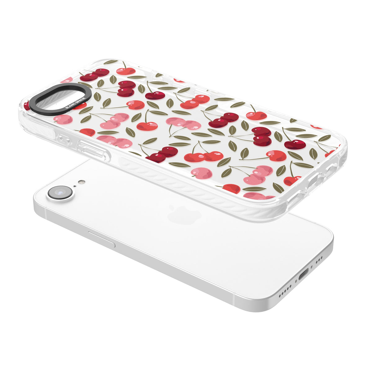 Cherry On Top iPhone 16e / iPhone 17e Impact Clear Phone Case angled