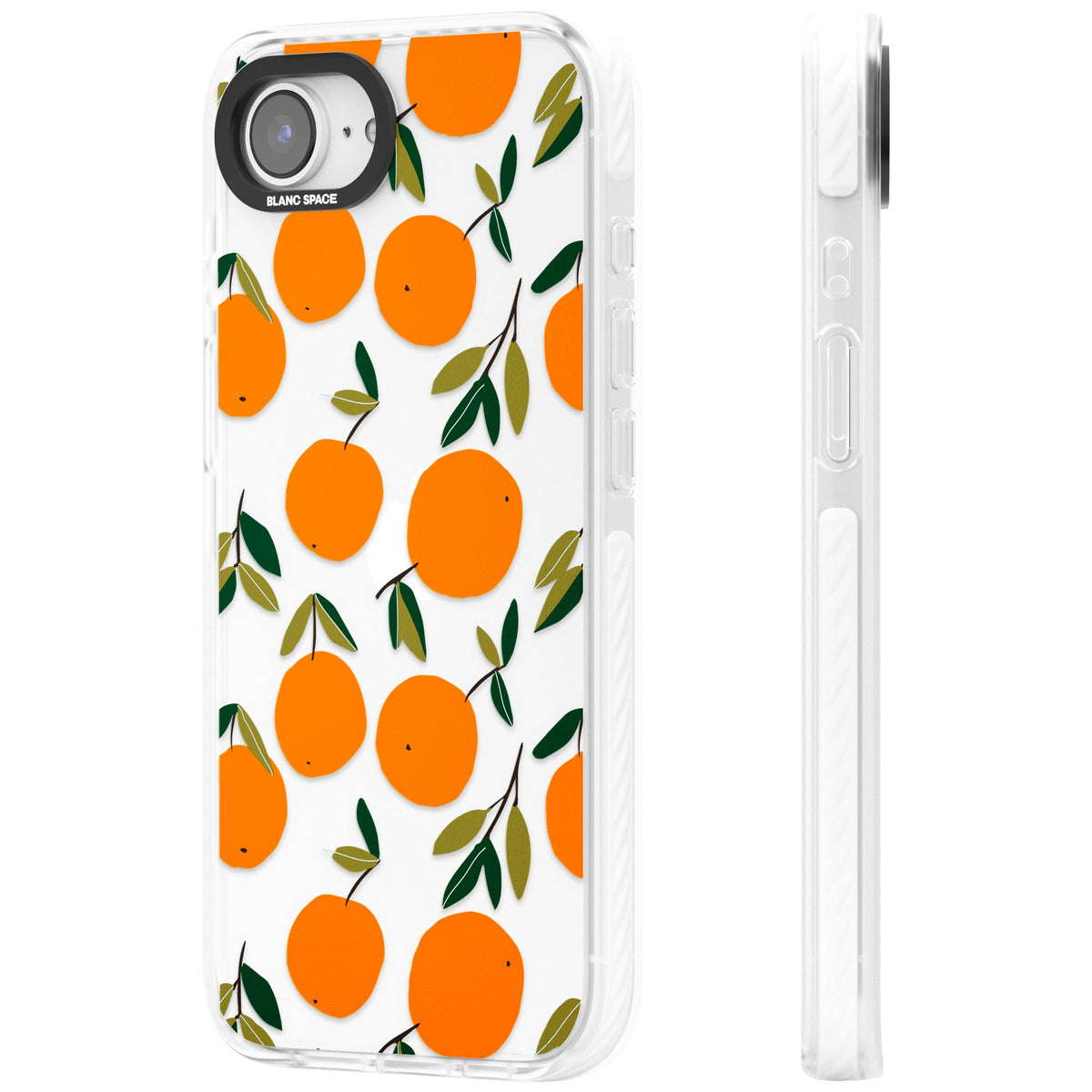 Citrus Grove iPhone 16e / iPhone 17e Impact Clear Phone Case side