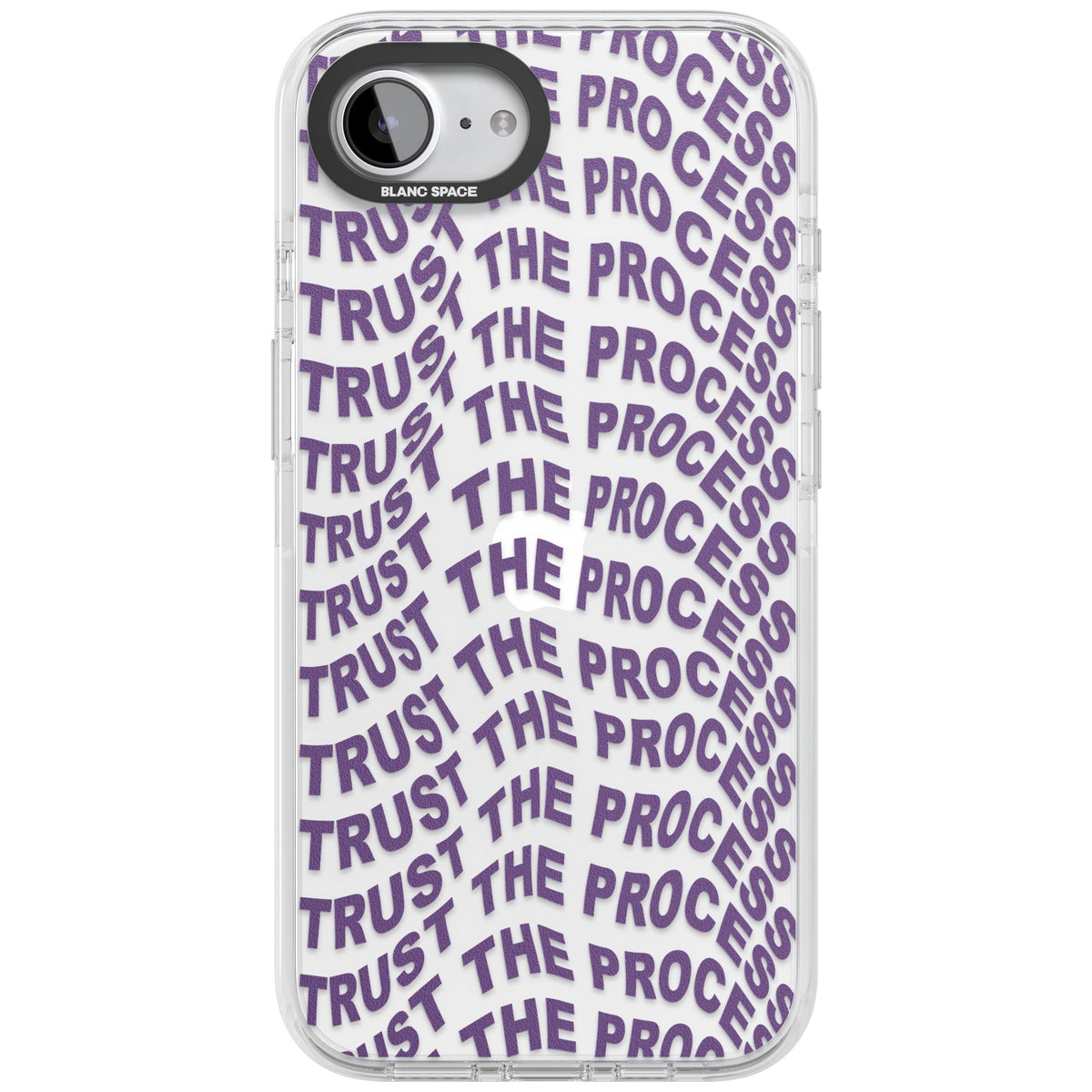 Trust The Process iPhone 16e / iPhone 17e Impact Clear Phone Case front