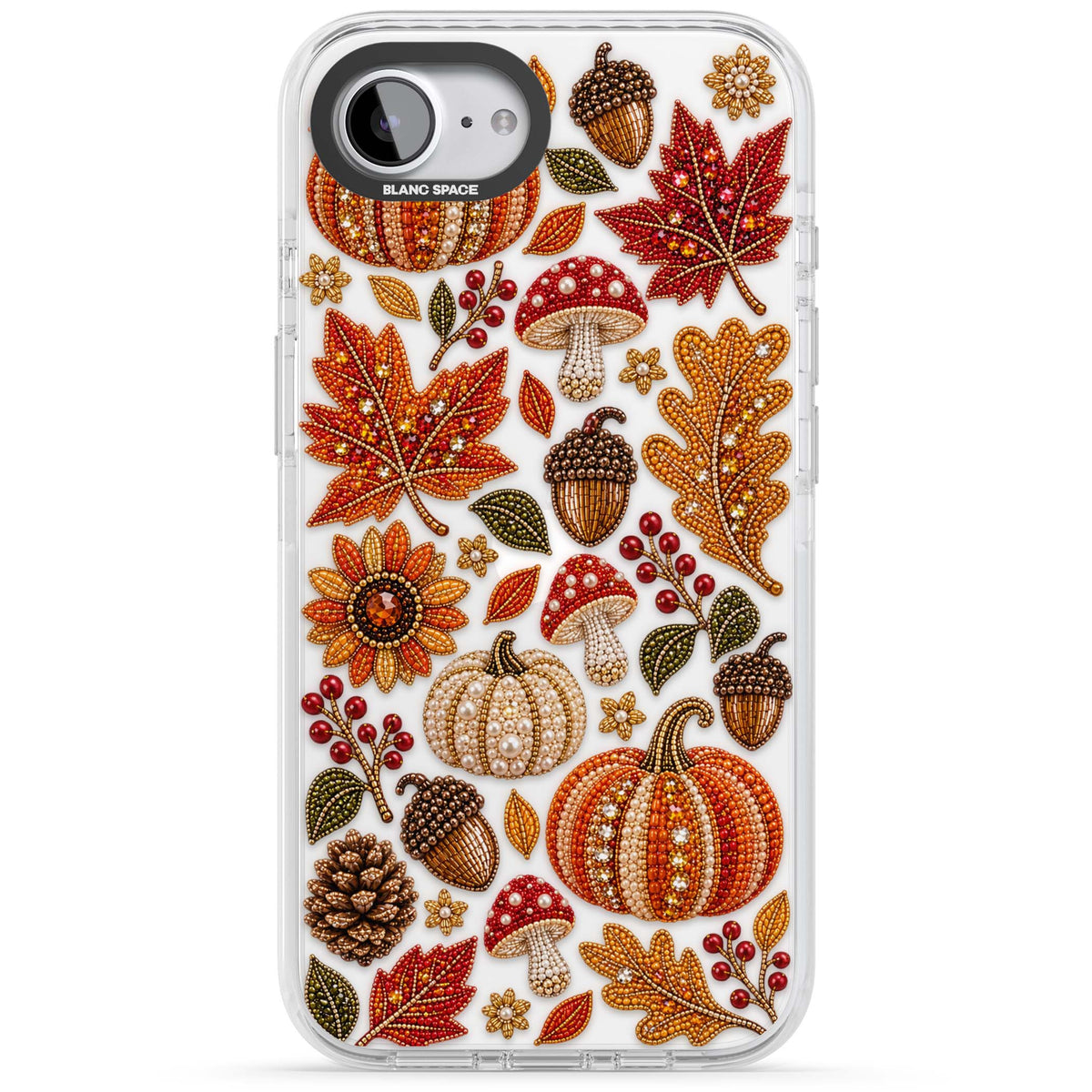 Beaded Autumn iPhone case | Clear Impact case for iPhone 16e, iPhone 17e
