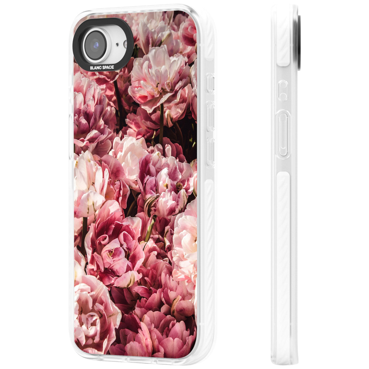 Peony Dream iPhone 16e / iPhone 17e Impact Clear Phone Case side
