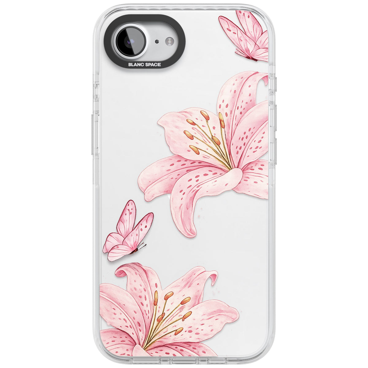 Lily Whisper iPhone 16e / iPhone 17e Impact Clear Phone Case front