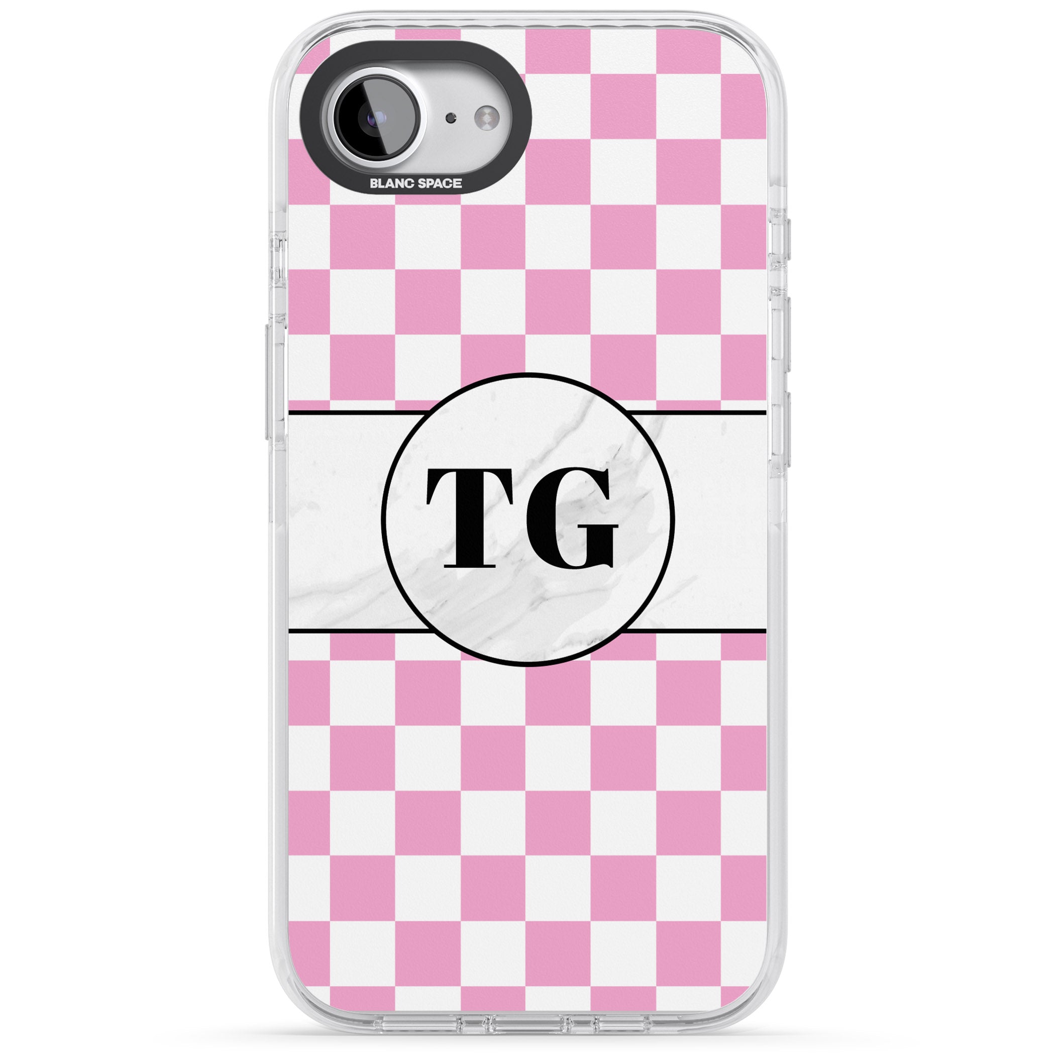 Personalised Monogrammed Pink Check
