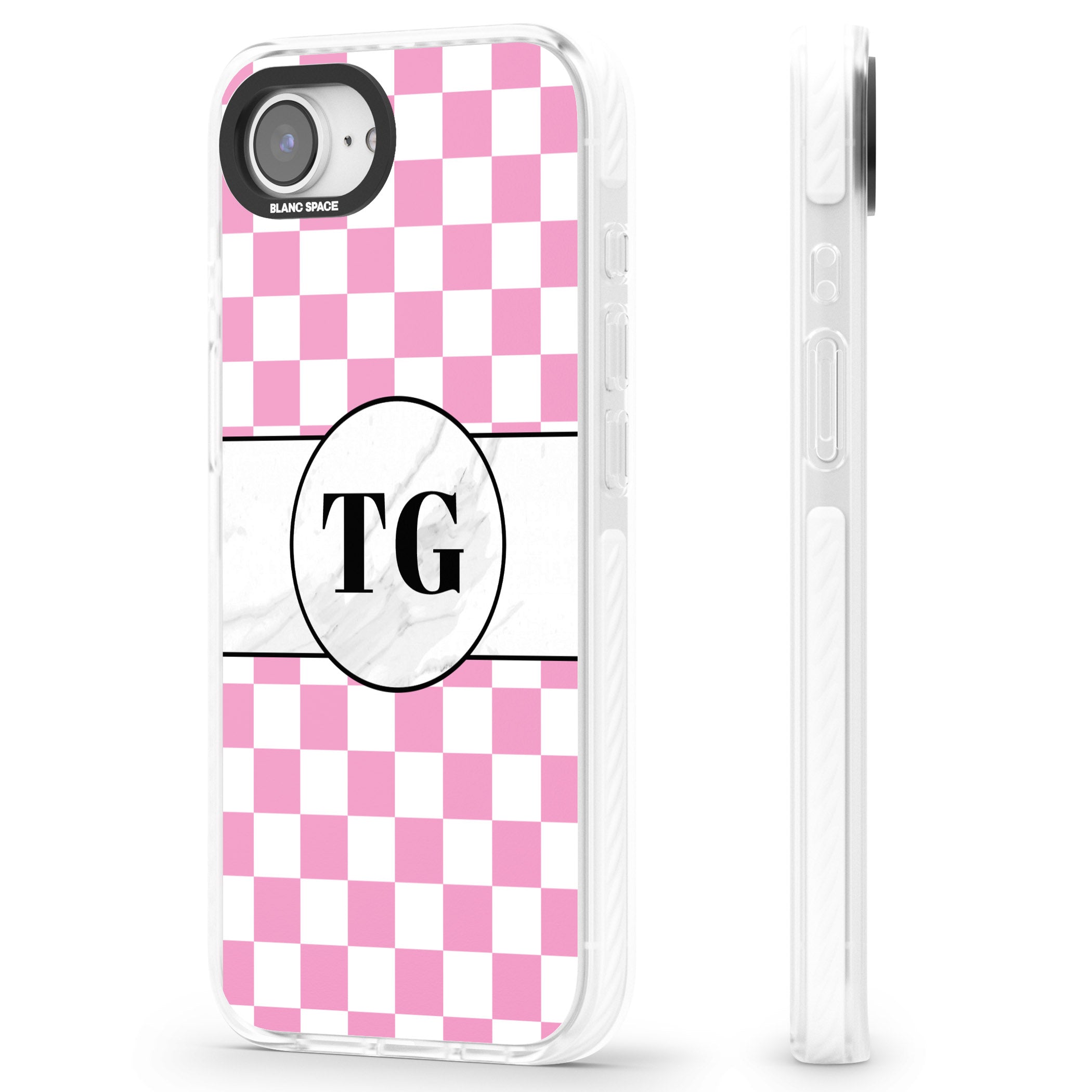 Personalised Monogrammed Pink Check