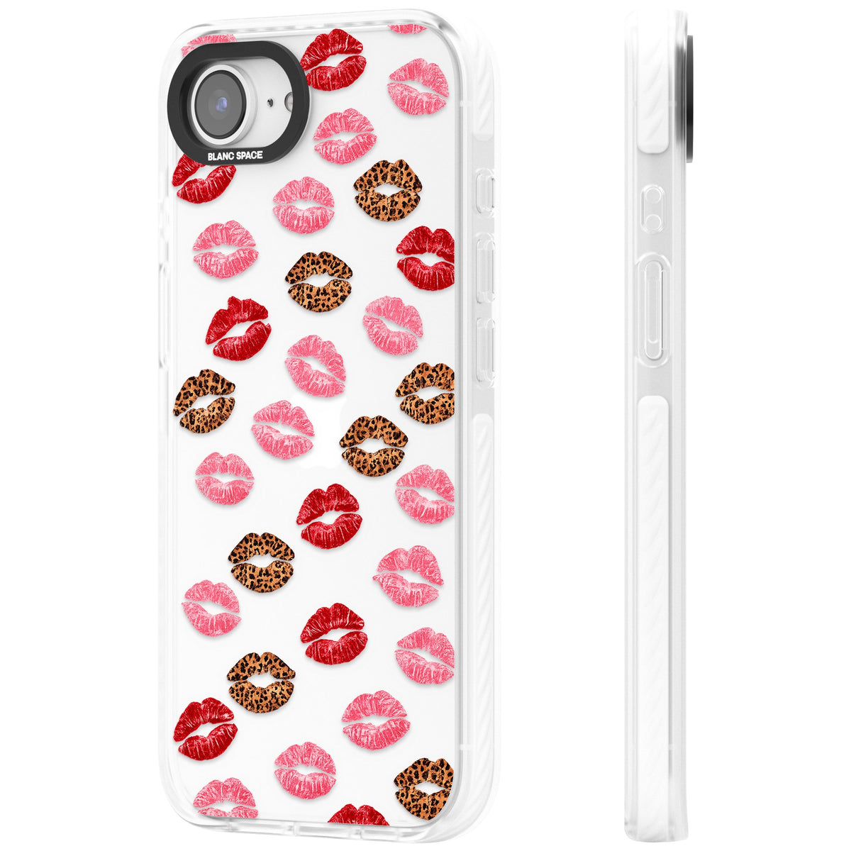 Wild Kisses iPhone 16e / iPhone 17e Impact Clear Phone Case side