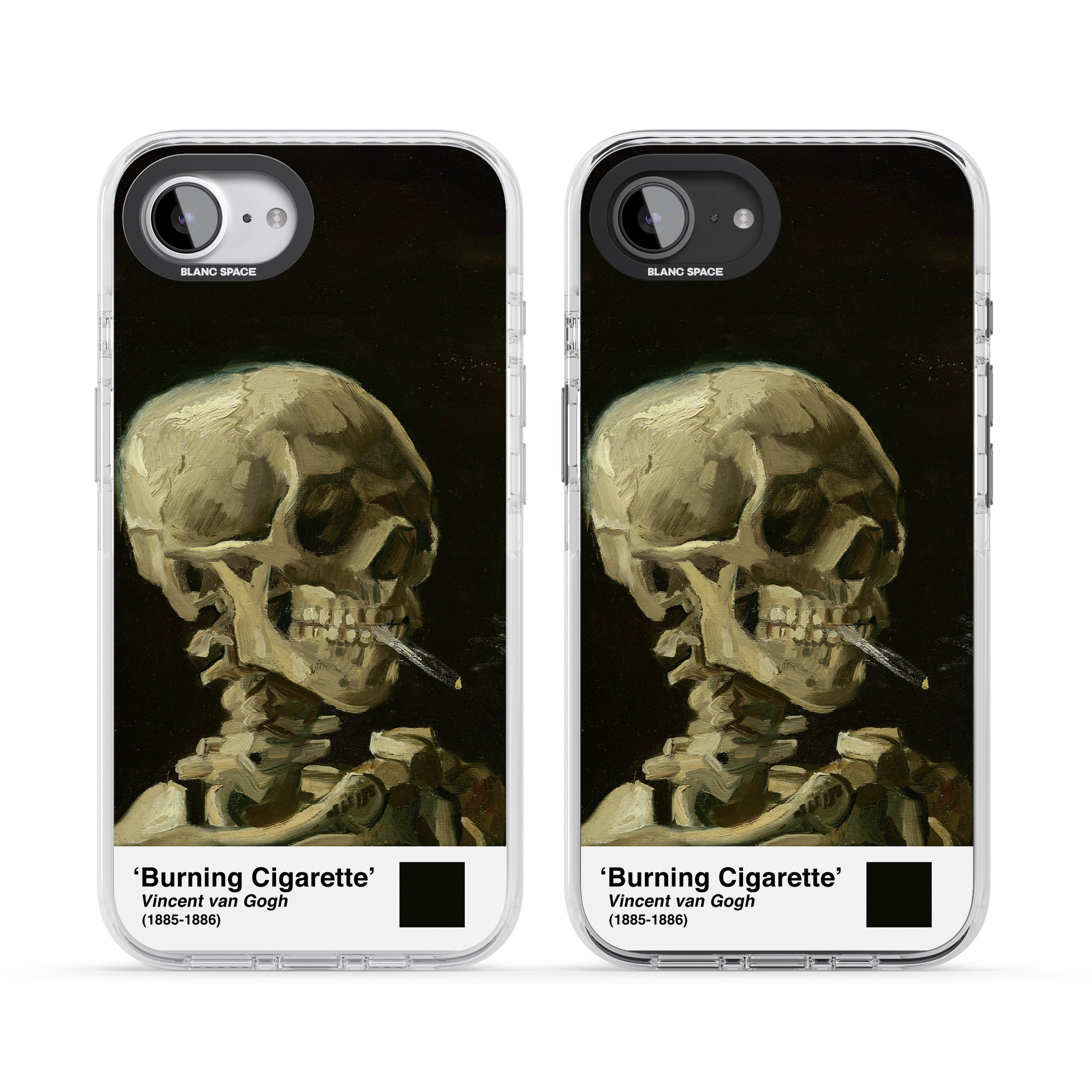 Skull Of A Skeleton With Burning Cigarette