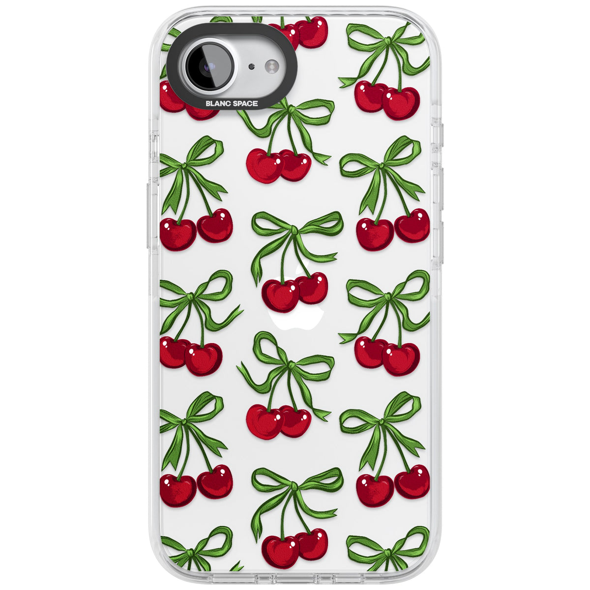 Cherry Bows iPhone 16e / iPhone 17e Impact Clear Phone Case front