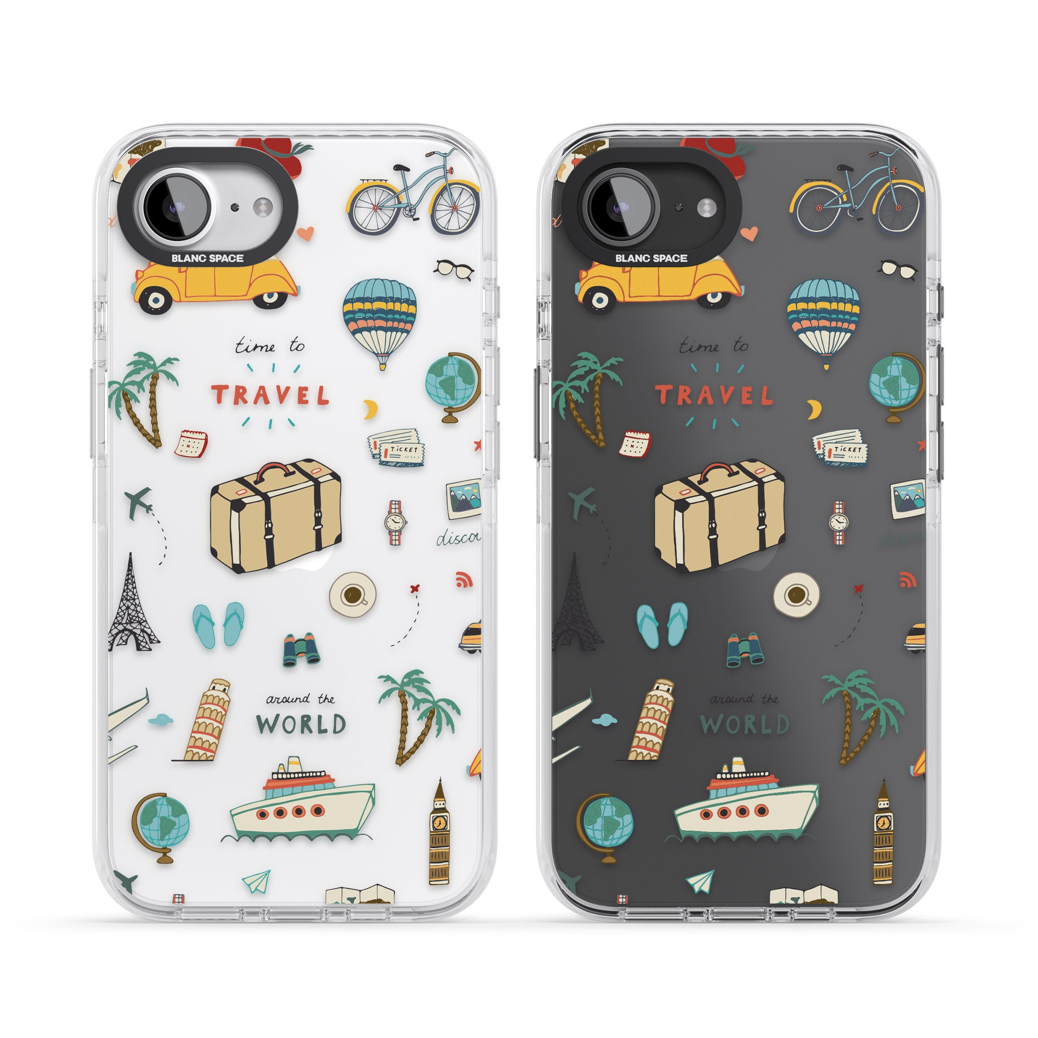 Cute Travel Pattern Transparent