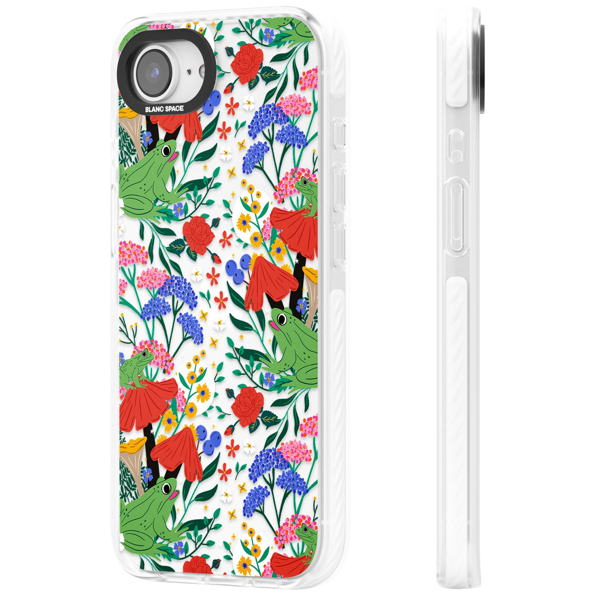 Tropical iPhone 16e / iPhone 17e Impact Clear Phone Case side