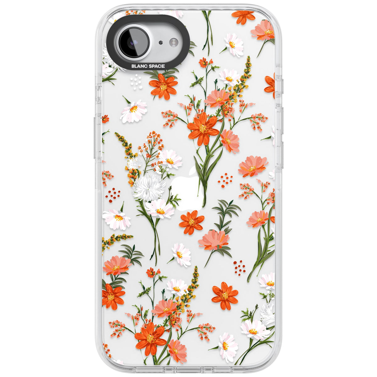 Sunset Wildflowers iPhone 16e / iPhone 17e Impact Clear Phone Case front