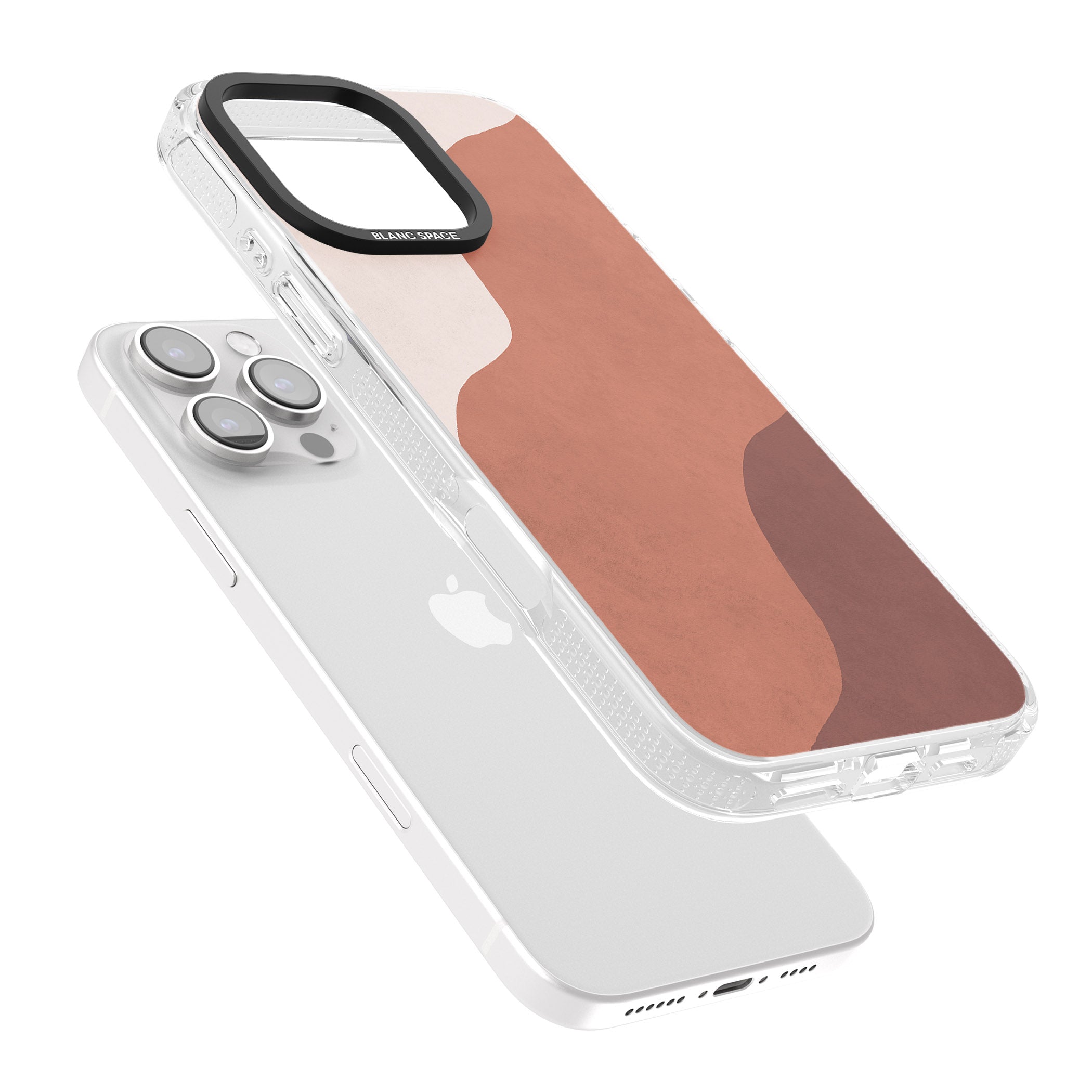 Lush Abstract Watercolour Design #3 iPhone 16 Pro Max / 16 Pro Clear Case Impact Air - Blanc Space