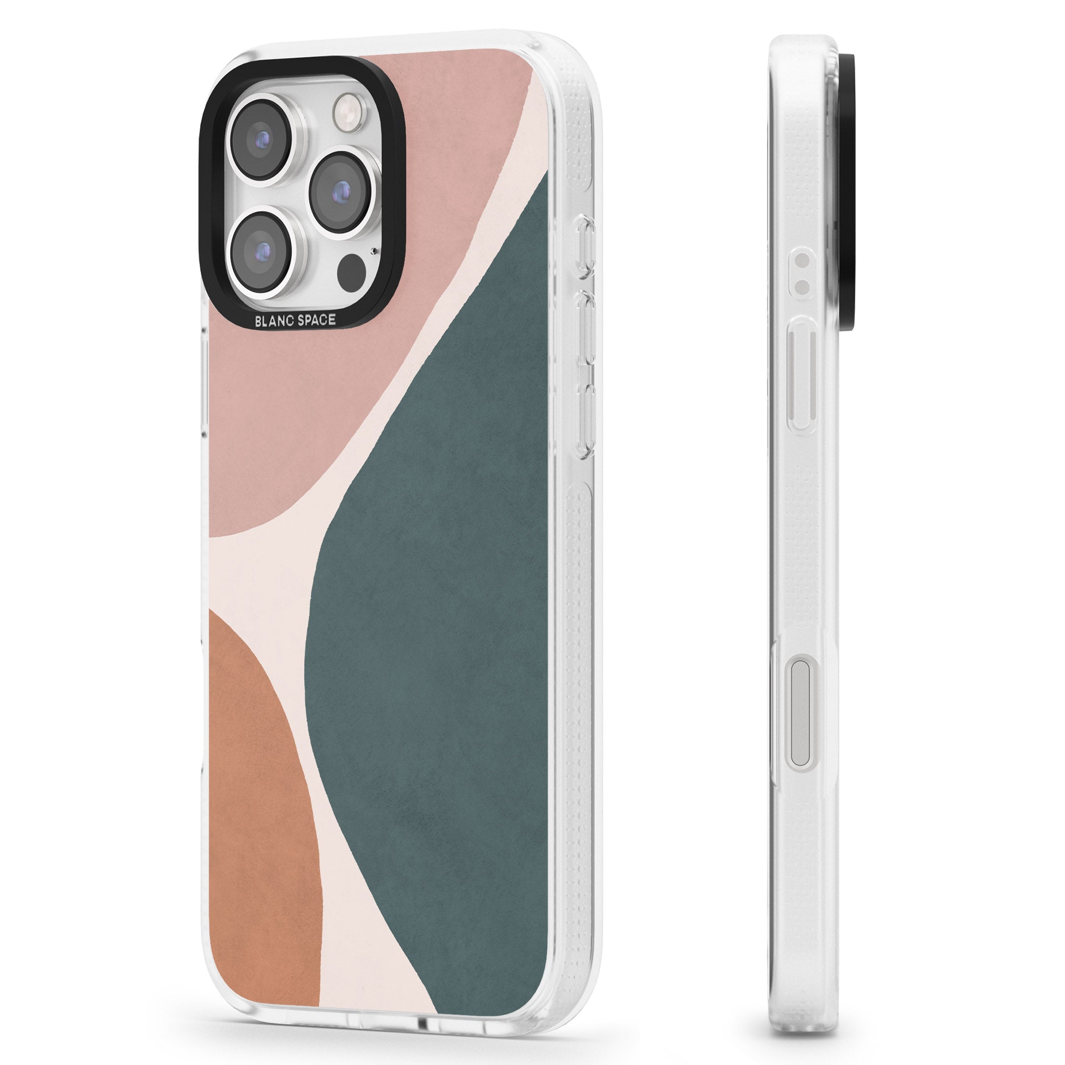Lush Abstract Watercolour Design #8 iPhone 16 Pro Max / 16 Pro Clear Case Impact Air - Blanc Space