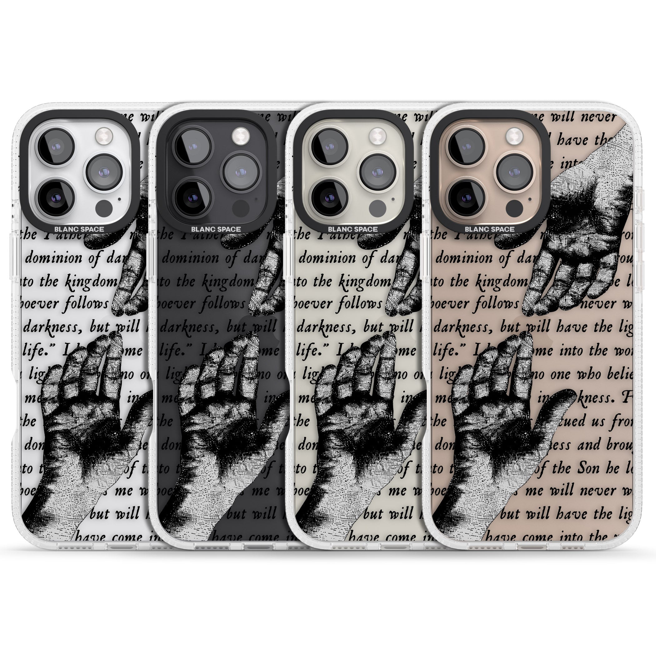 In Touch iPhone 16 Pro Max / 16 Pro Clear Case Impact Air - Blanc Space