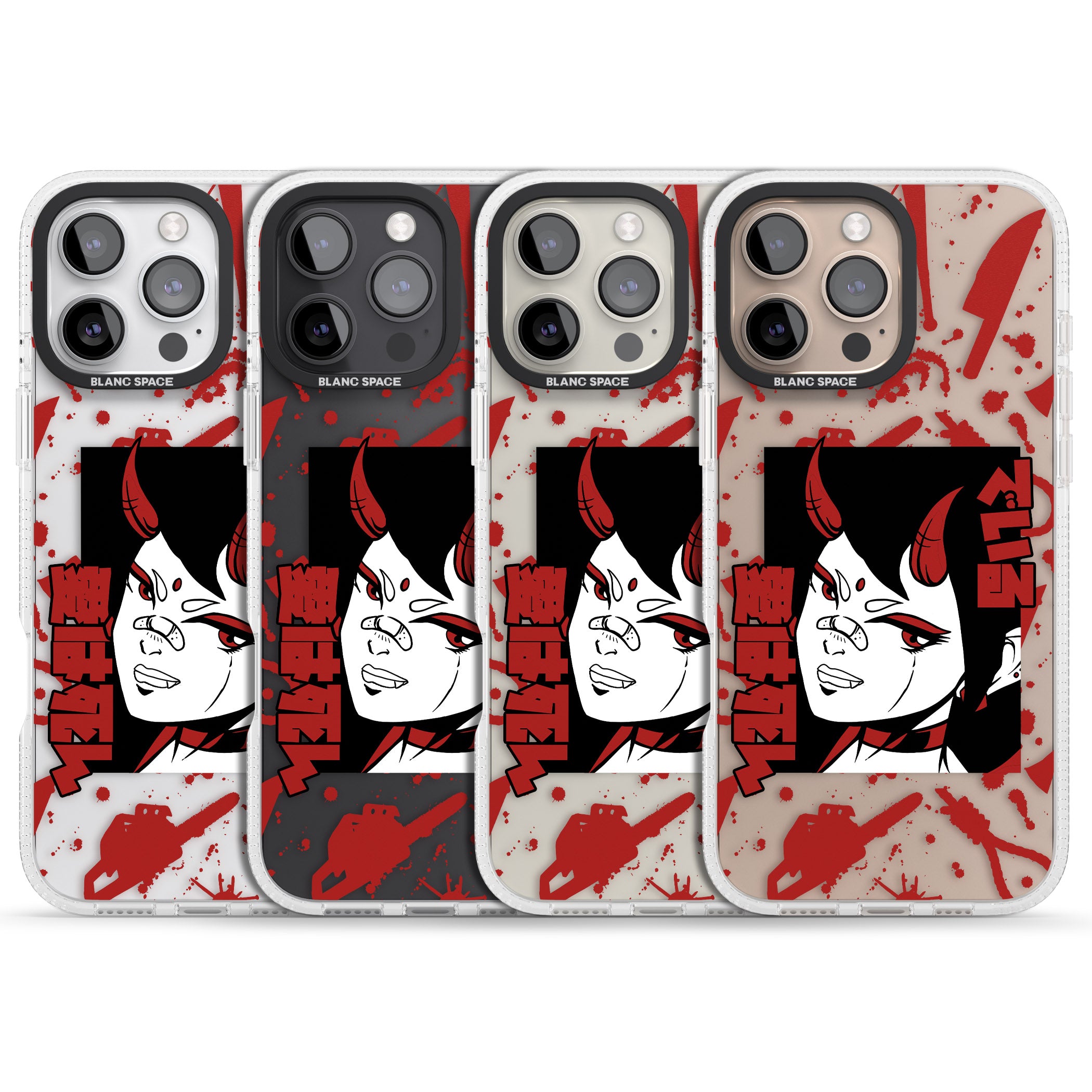 She's a Devil iPhone 16 Pro Max / 16 Pro Clear Case Impact Air - Blanc Space