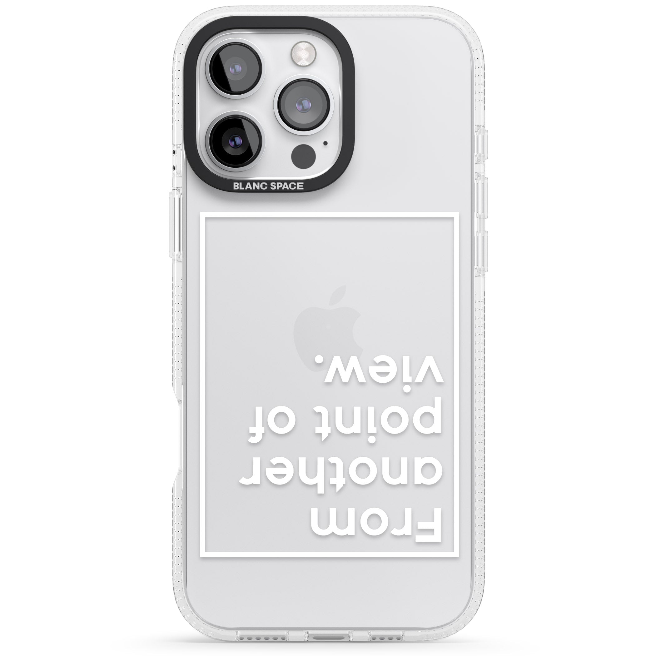Another Point of View (White) iPhone 16 Pro Max / 16 Pro Clear Case Impact Air - Blanc Space